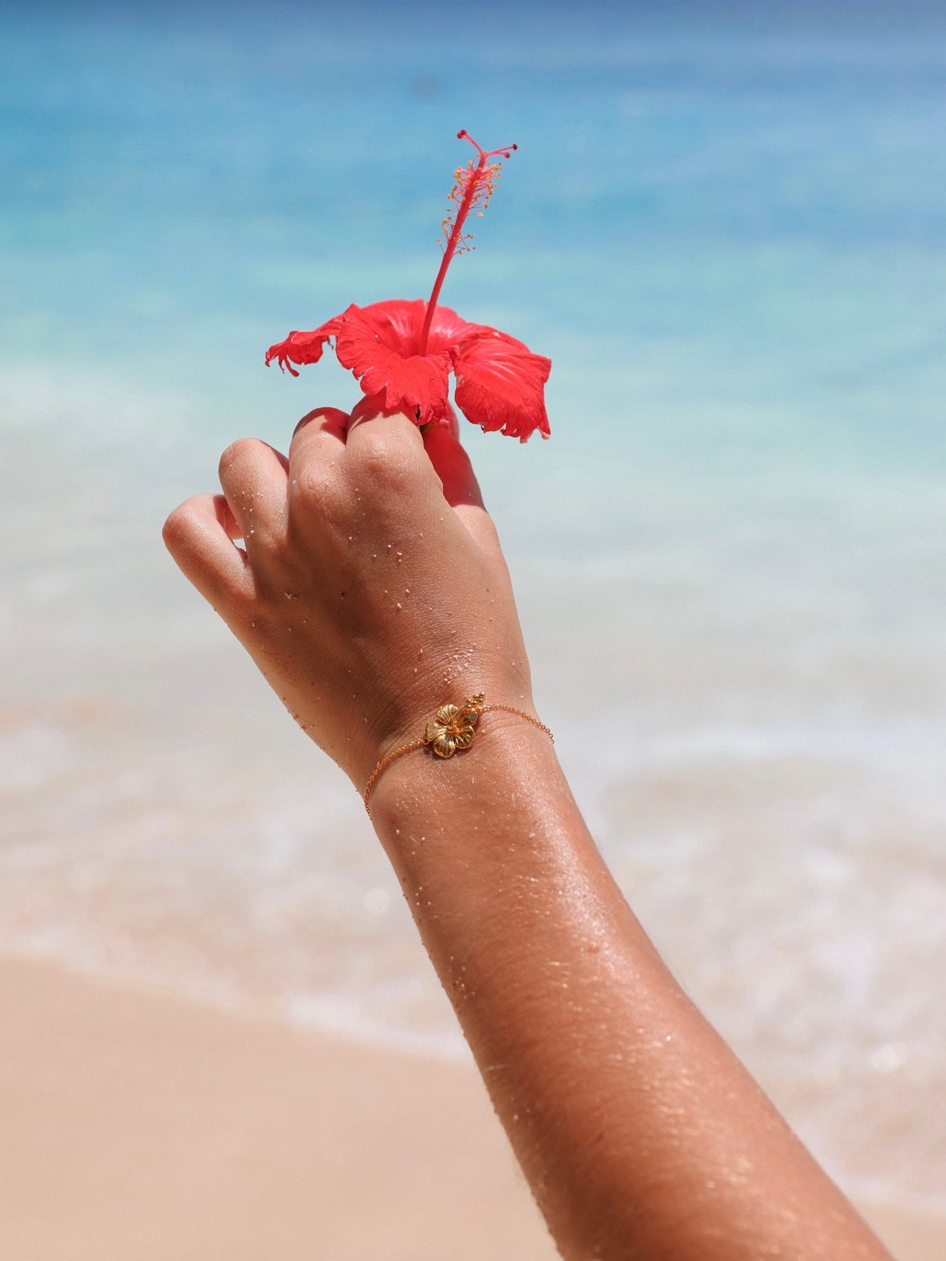 Hibiscus Bracelet - 18K Gold Vermeil
