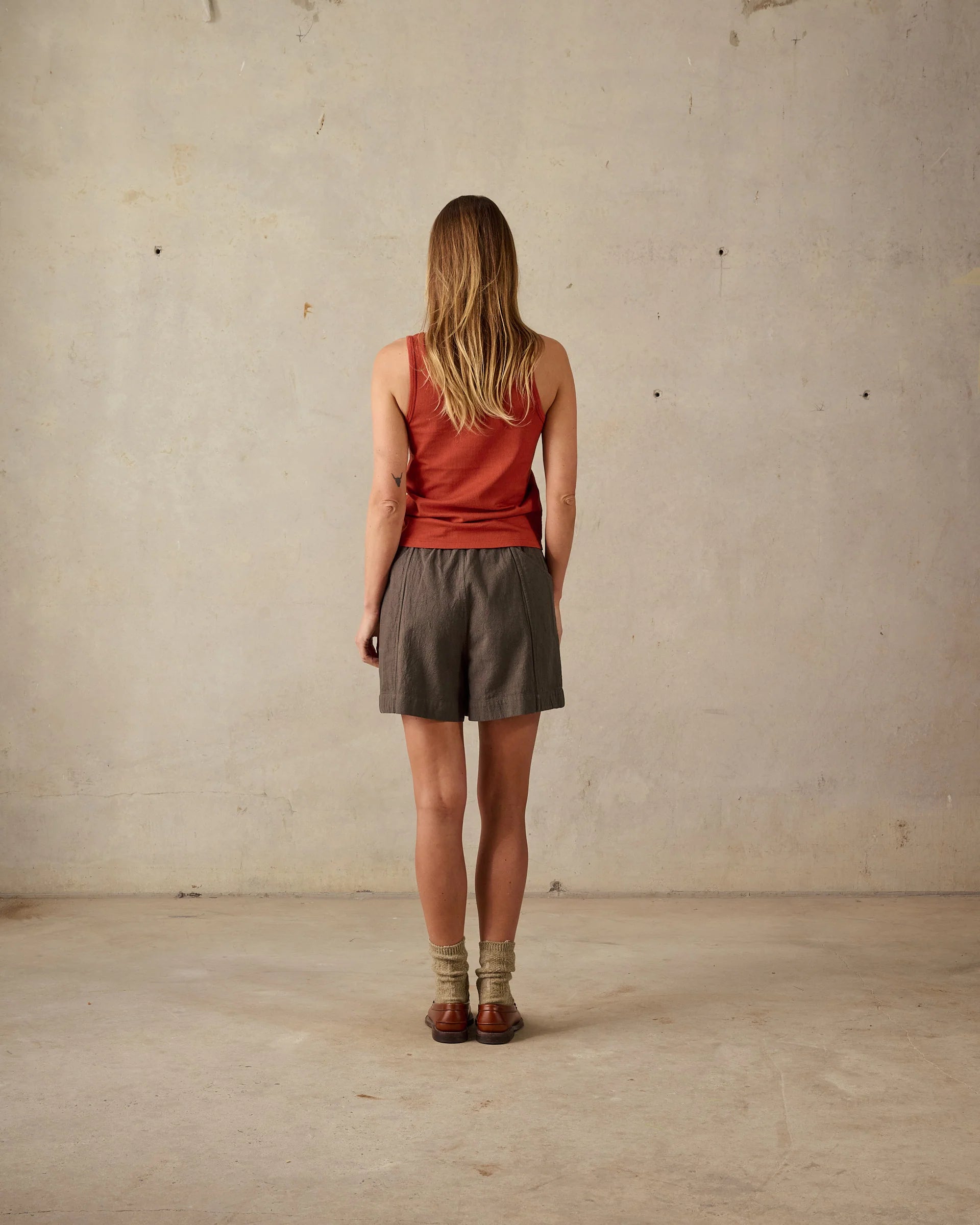 Rib Singlet - Rust