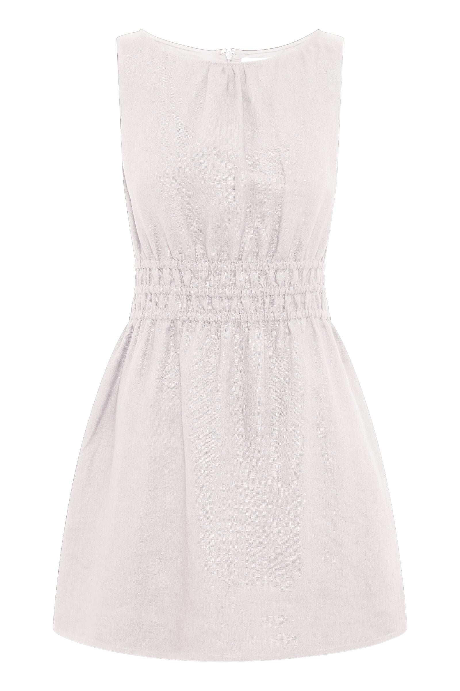 Andri Linen Mini Dress - White