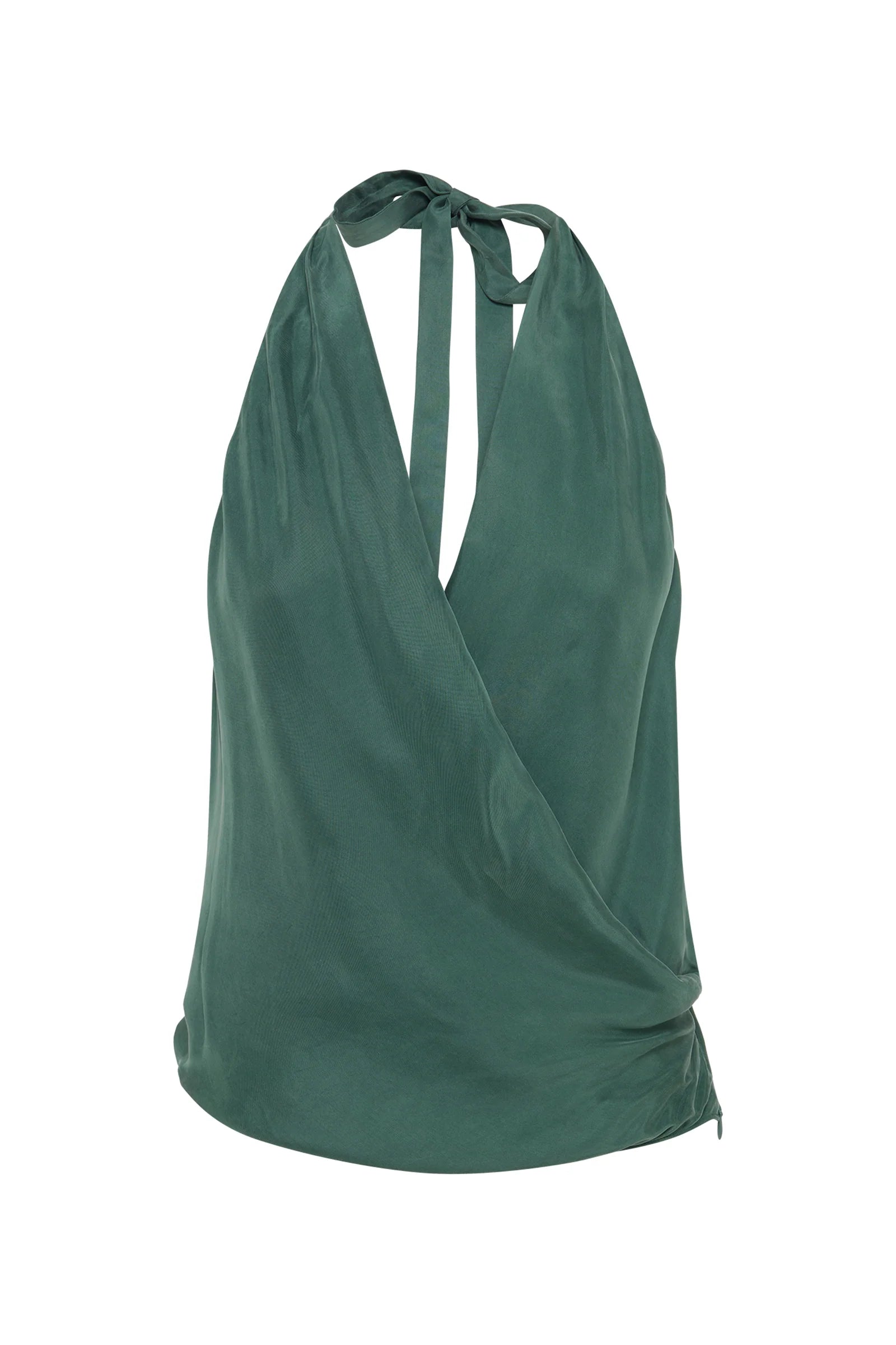 Leon Cupro Top - Emerald