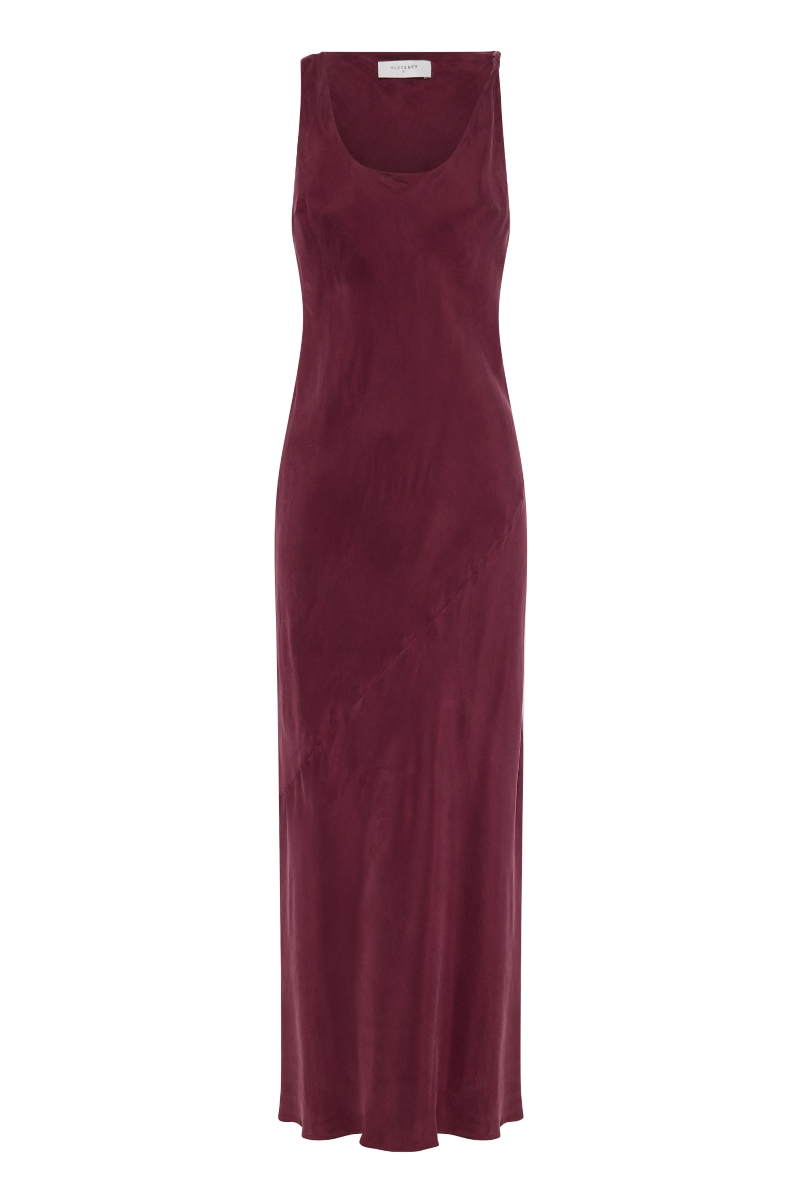 Amaya Cupro Dress - Merlot