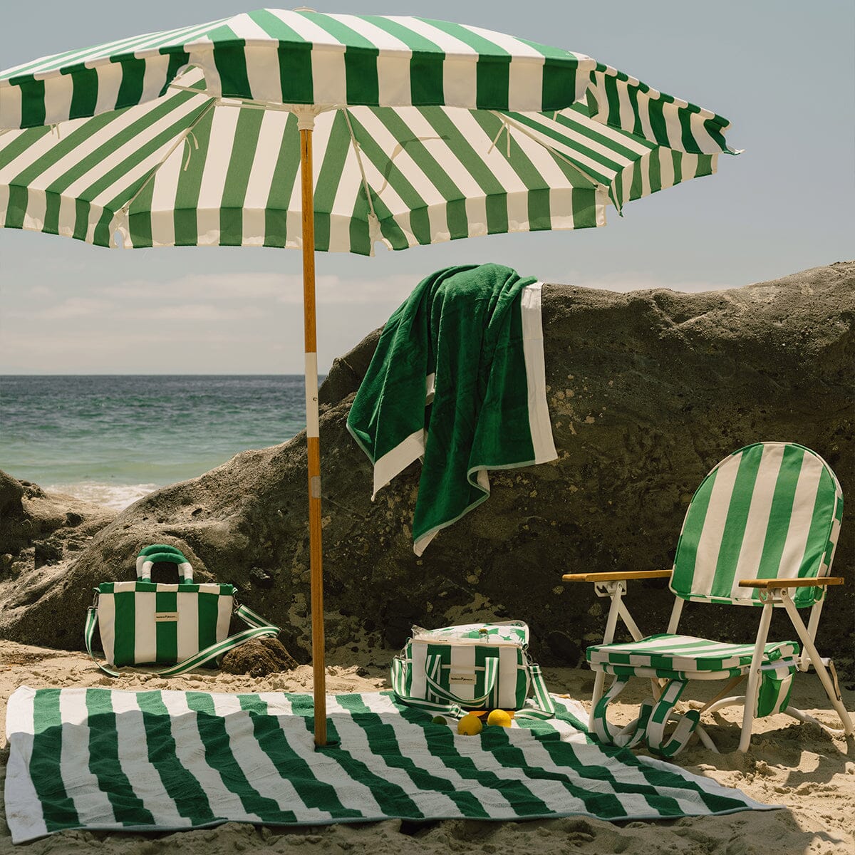 The Premium Cooler Bag - Crew Canyon Green Stripe