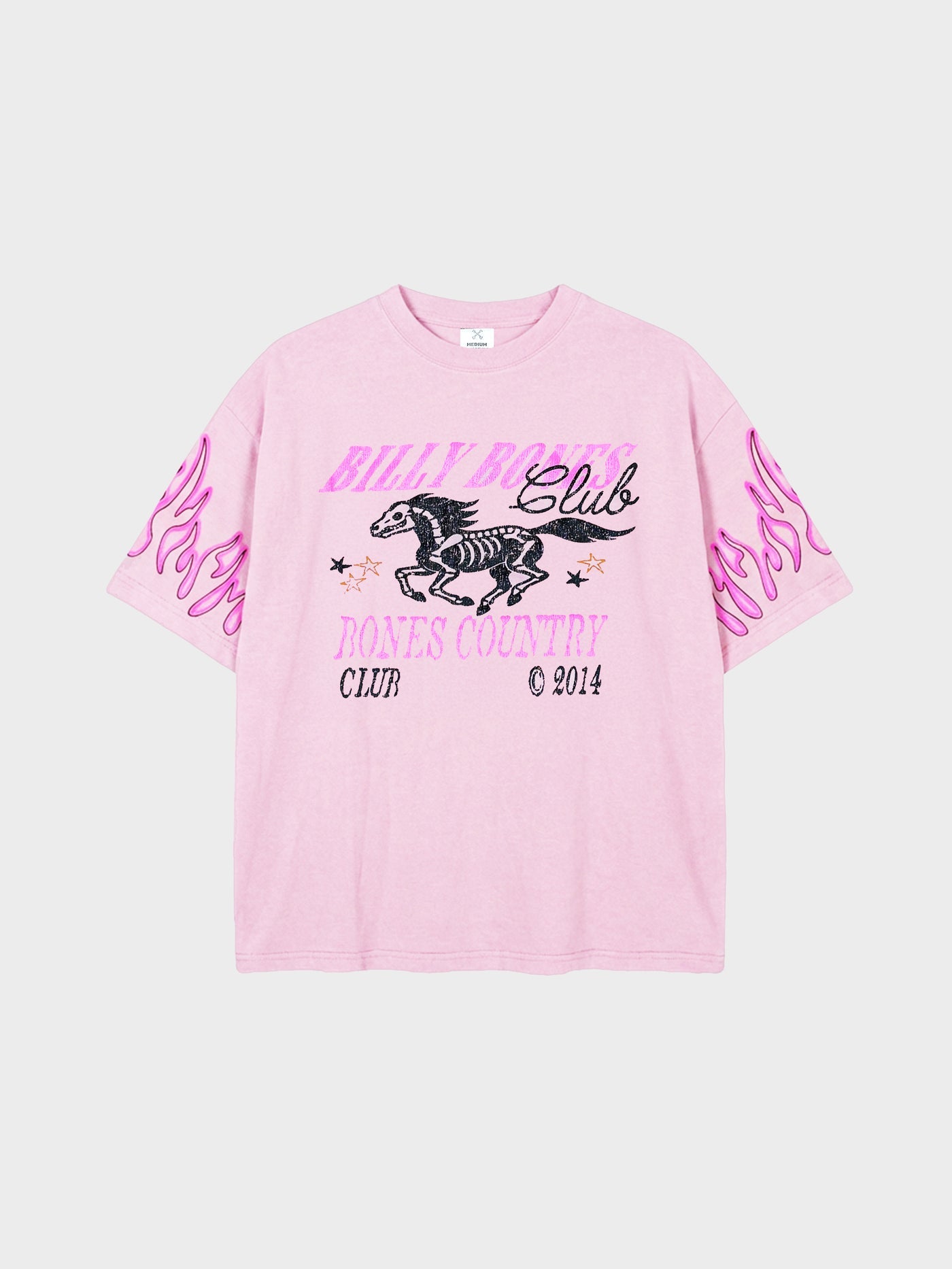 Flame Rider Tee - Washed Pink – Tide Town
