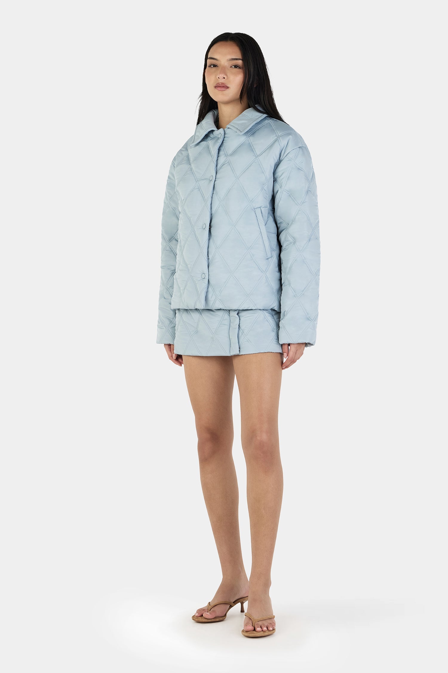 Quinton Quilted Jacket - Ice