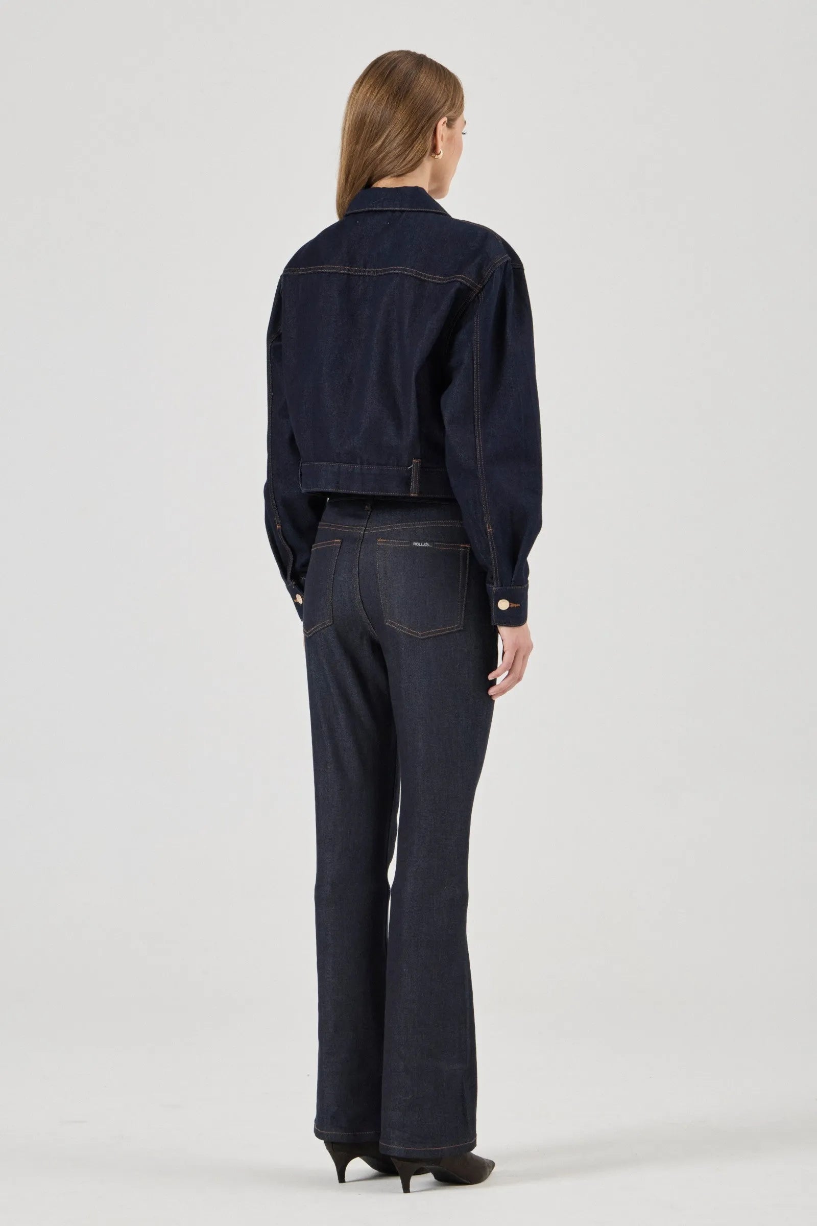 Belted Denim Jacket - Madame Indigo