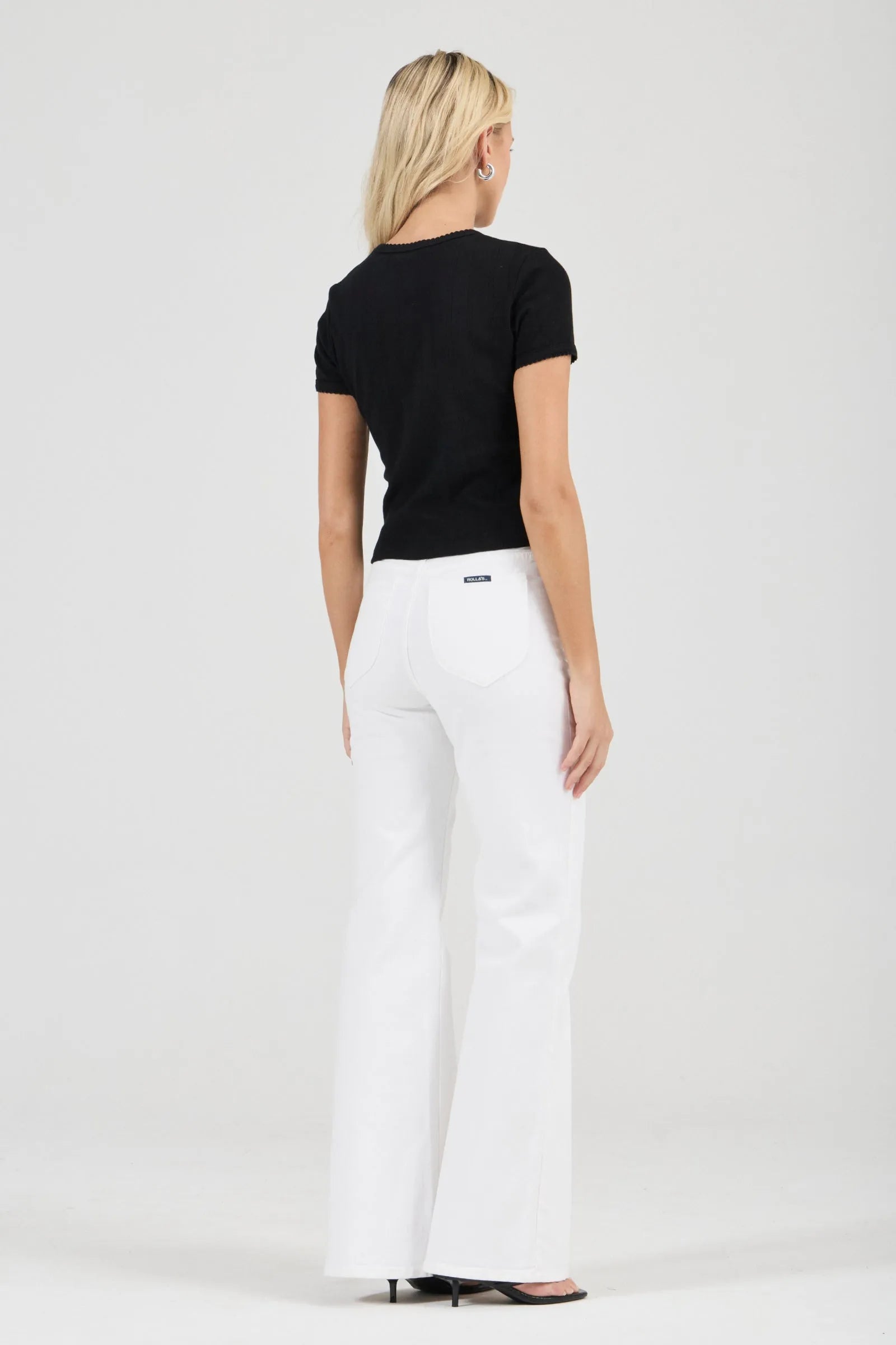Pointelle Classic Tee - Black