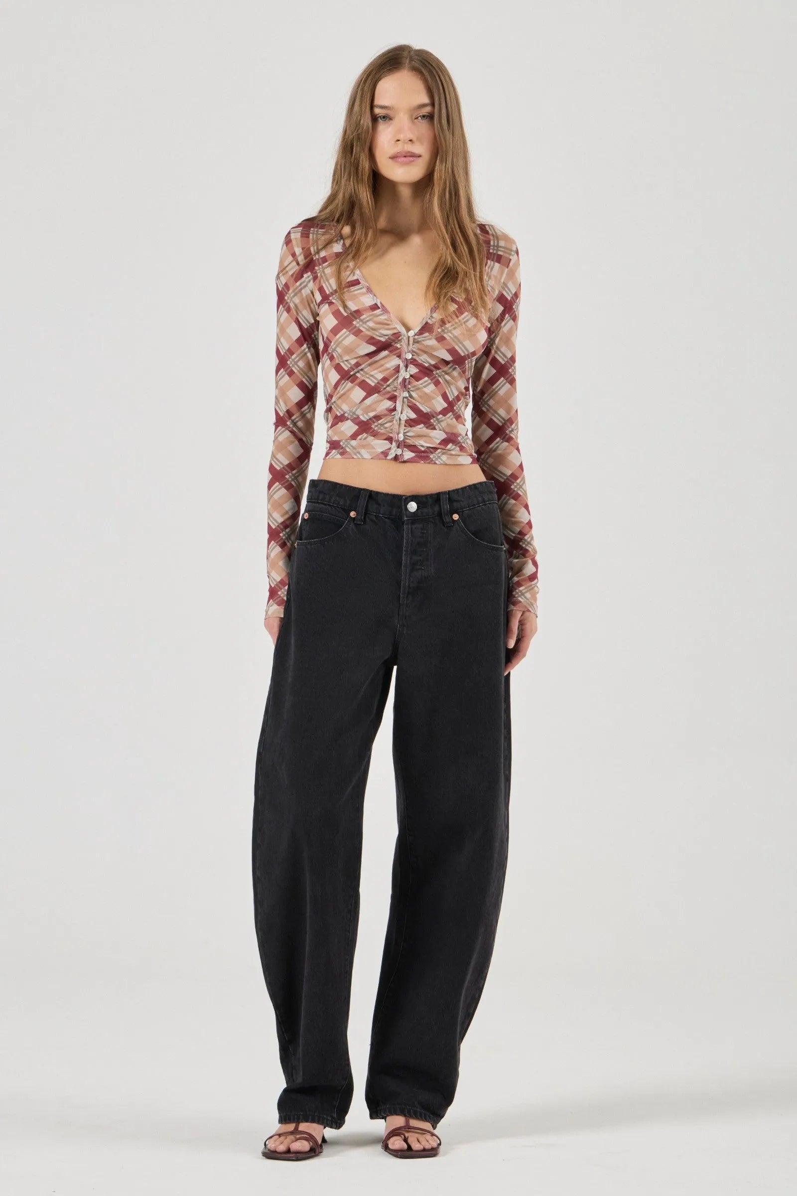 Field Lines Long Sleeve Top