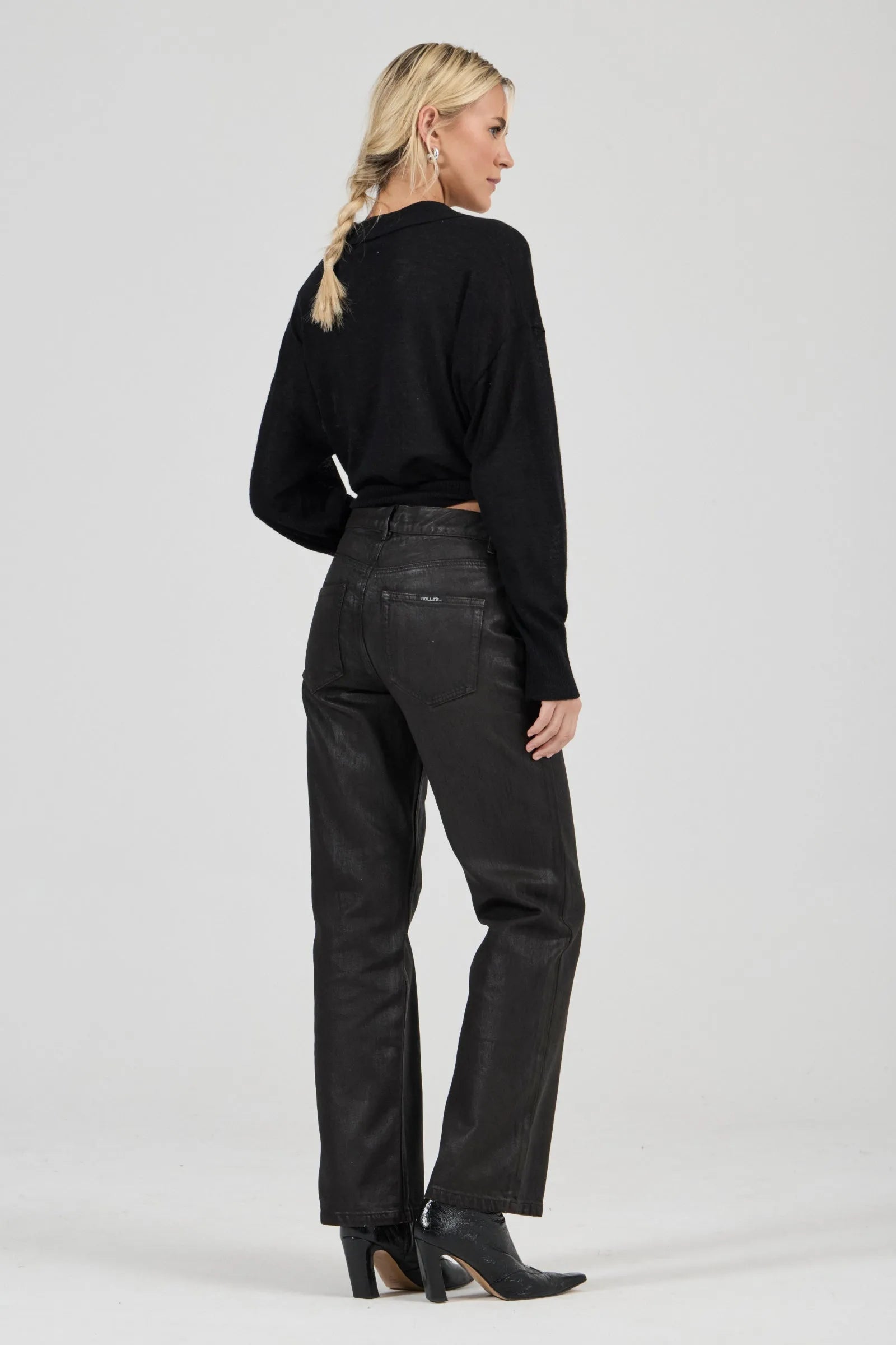 Amelie Knit Polo - Black