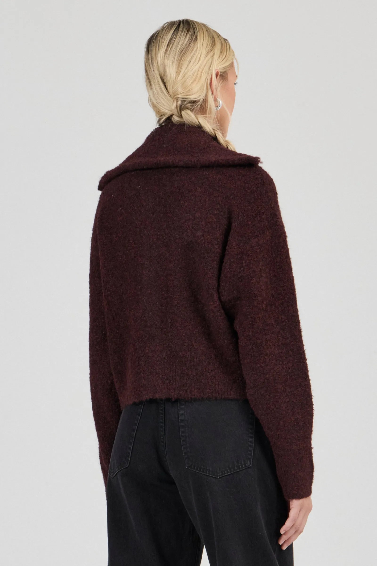 Loom Cardigan - Dark Cherry