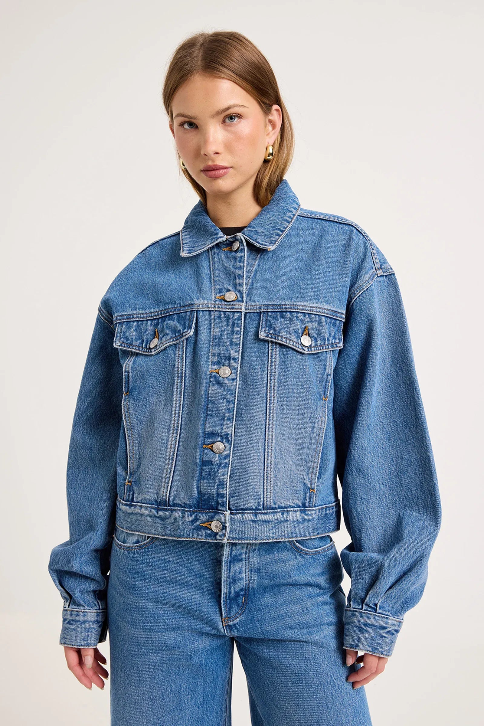 Denim Swing Jacket - Soho Vintage