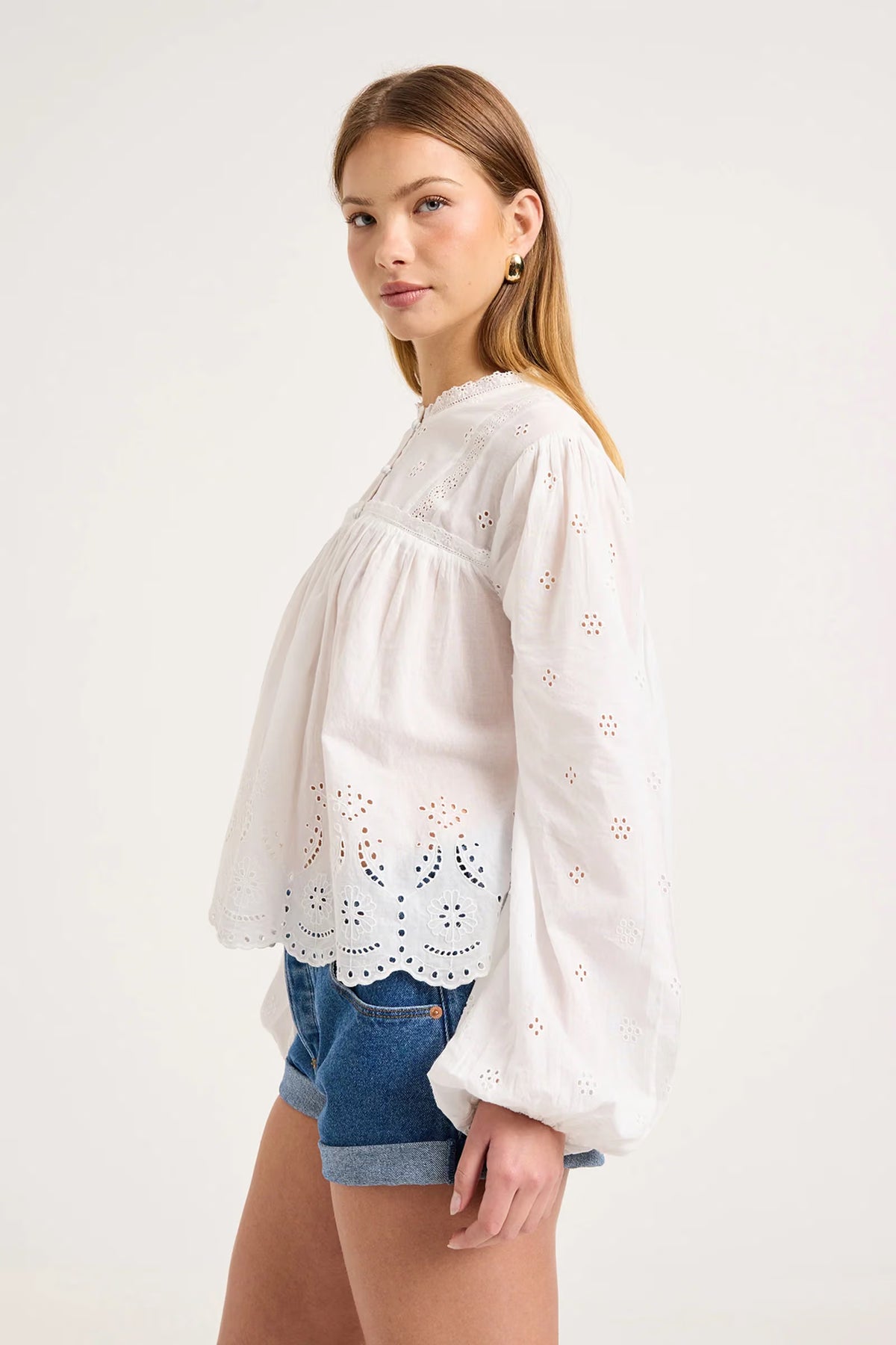 Darling Voile Blouse - White