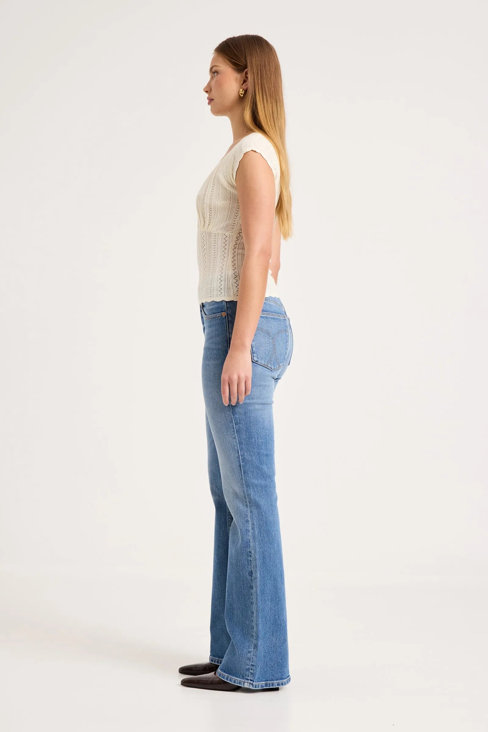 Iris Knit Top - Vintage White