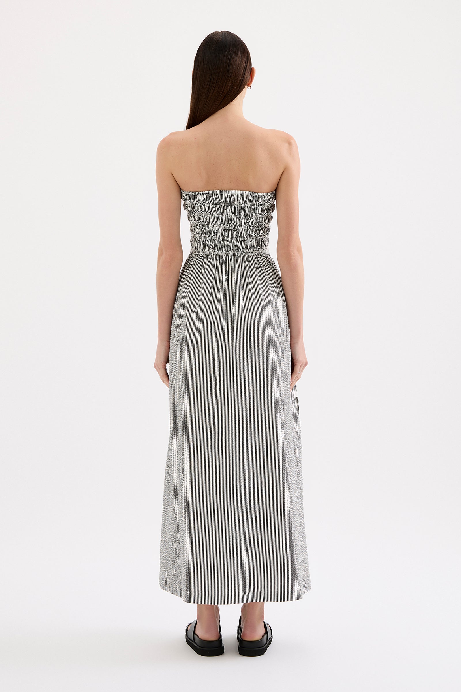Quinn Maxi Dress - Black Stripe