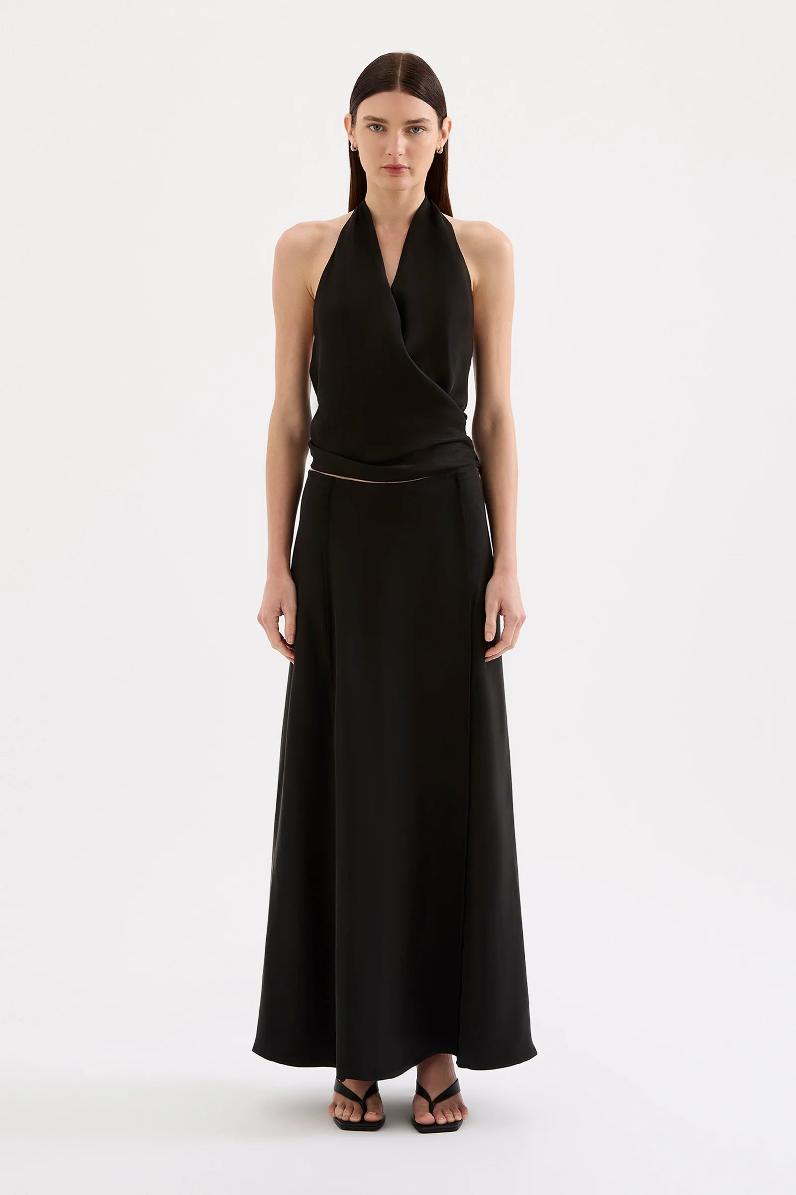 Leon Cupro Top - Black
