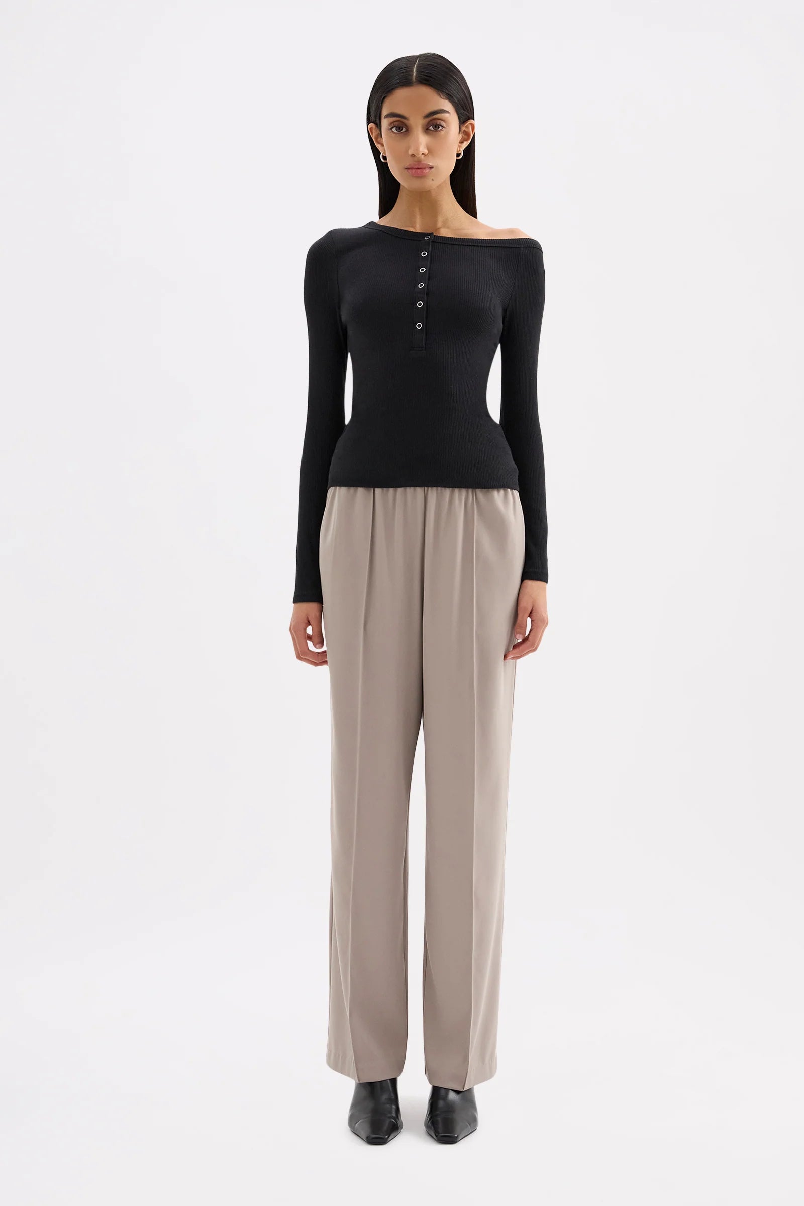 Abel Long Sleeve Top - Black