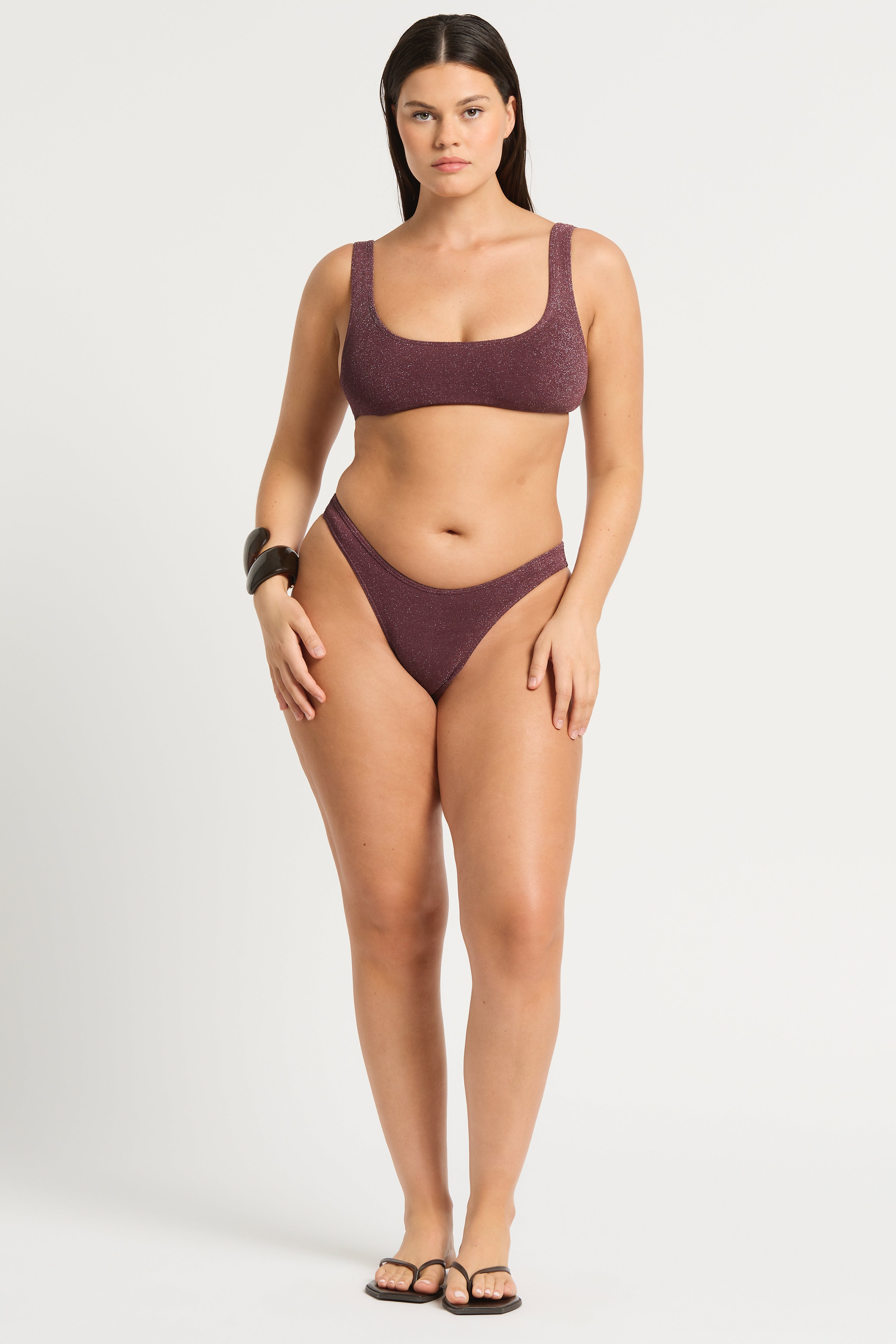 Malibu 2.0 Crop - Amarena Lurex Micro