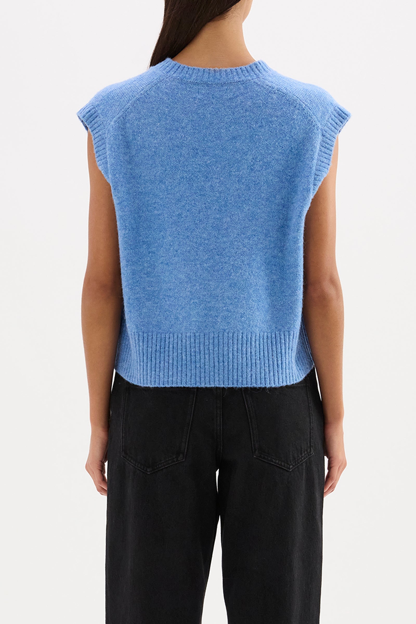 Devian Knit Vest - Polar Blue