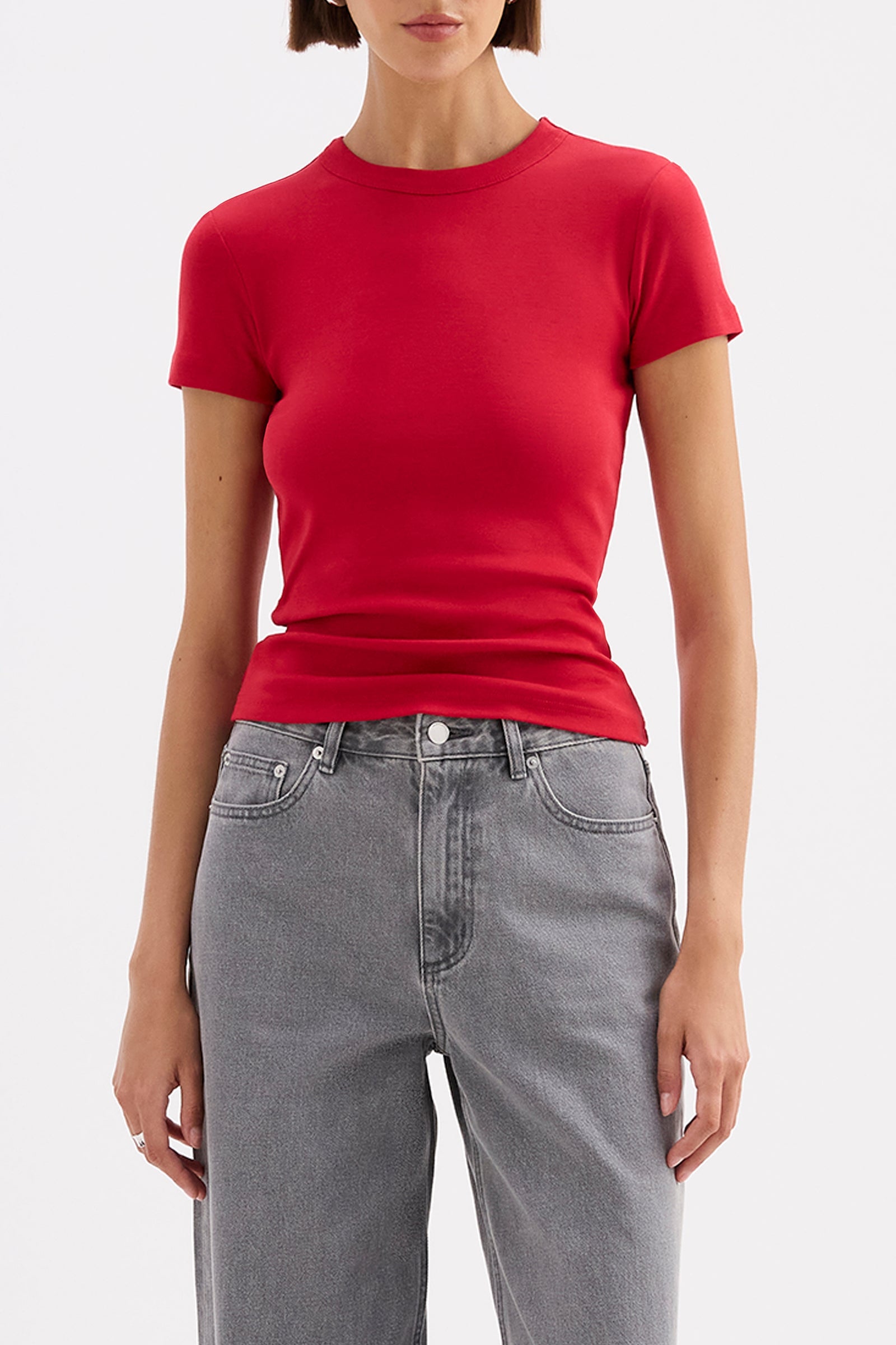 Organic Baby Tee - Cherry