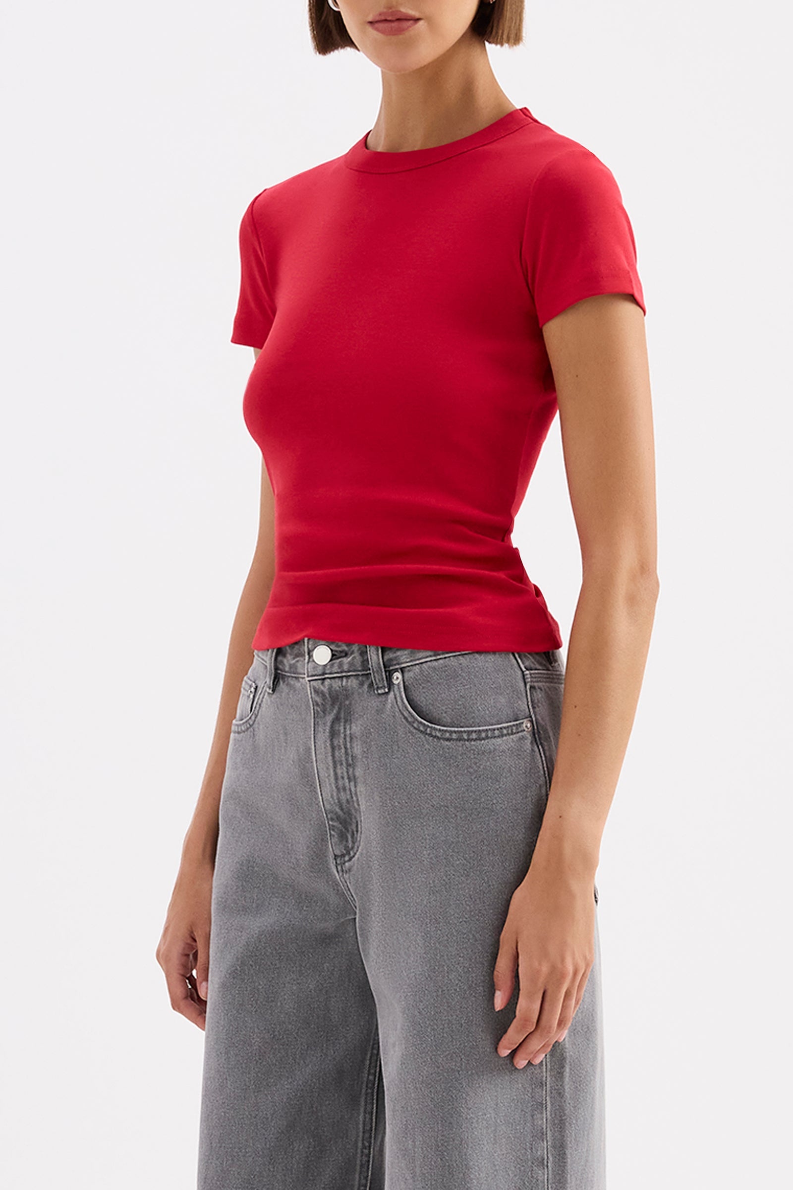 Organic Baby Tee - Cherry