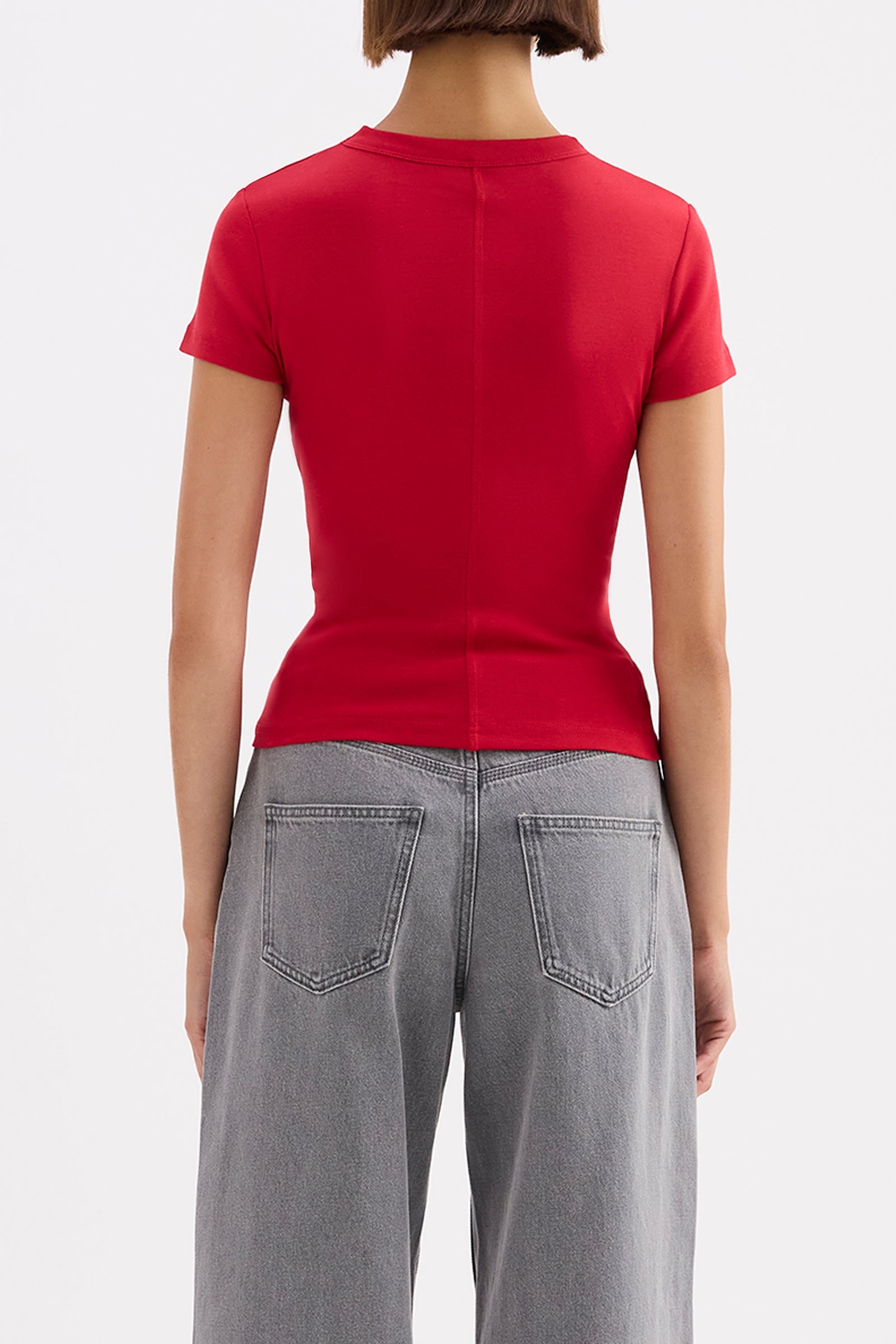 Organic Baby Tee - Cherry