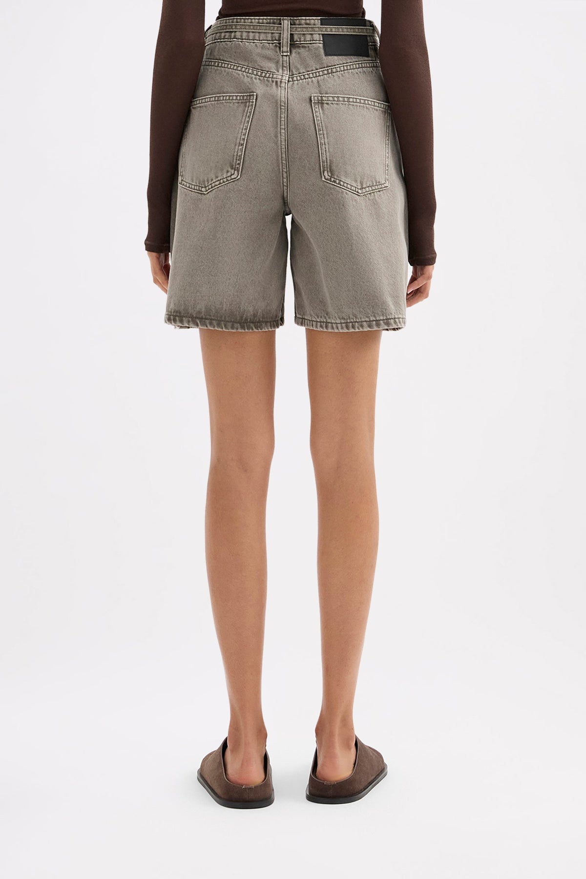 Soren Longline Denim Short - Stone