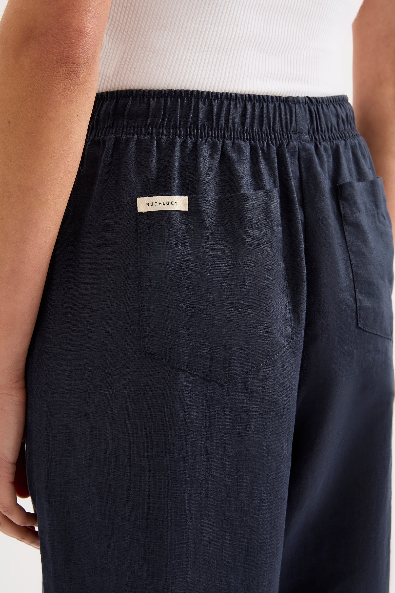 Lounge Linen Pant - Coal