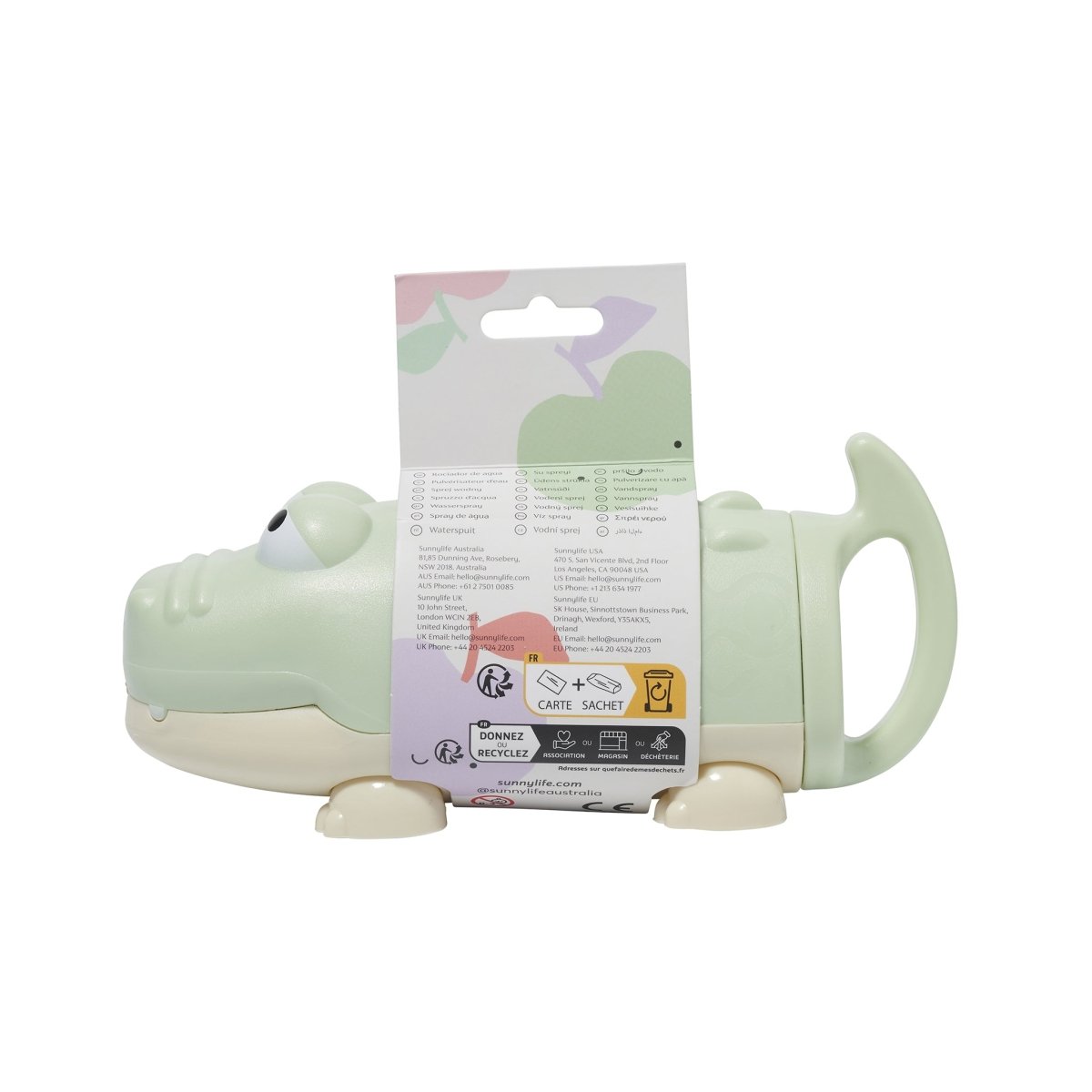Water Squirter - Crocodile Pastel Green