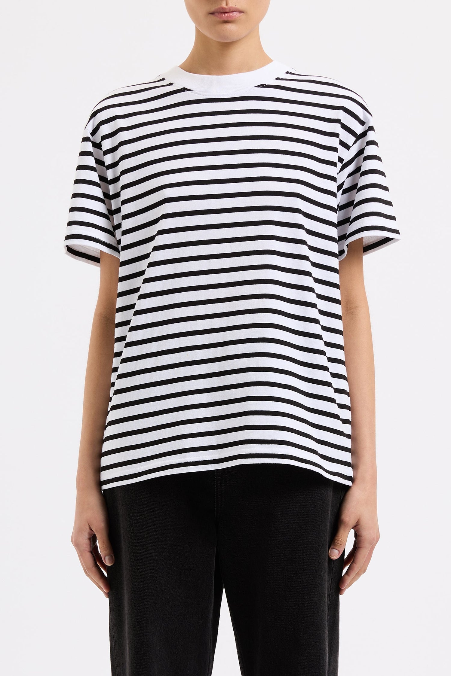 Organic Boyfriend Tee - Stripe