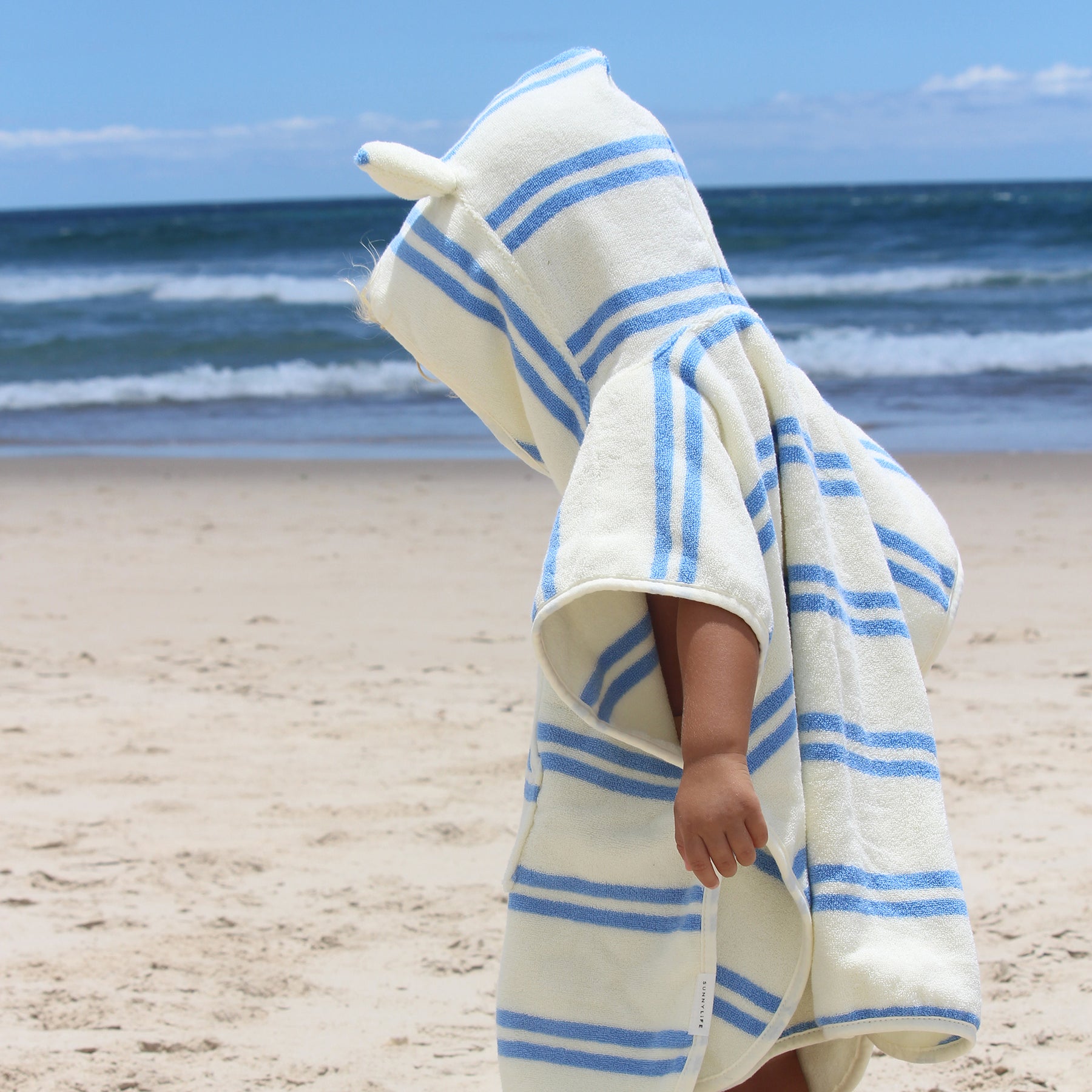 Kids Hooded Towel - Sid The Seagull