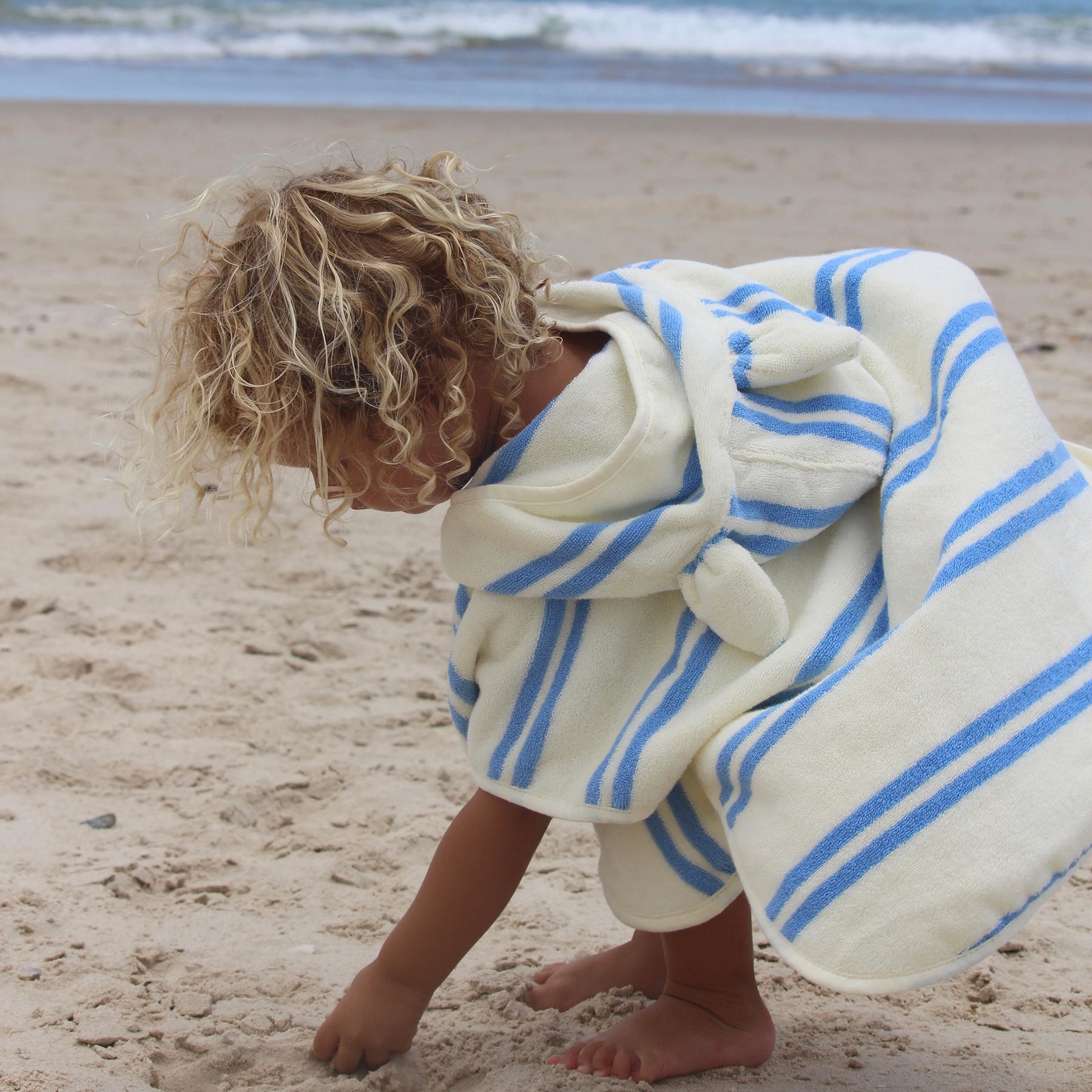 Kids Hooded Towel - Sid The Seagull