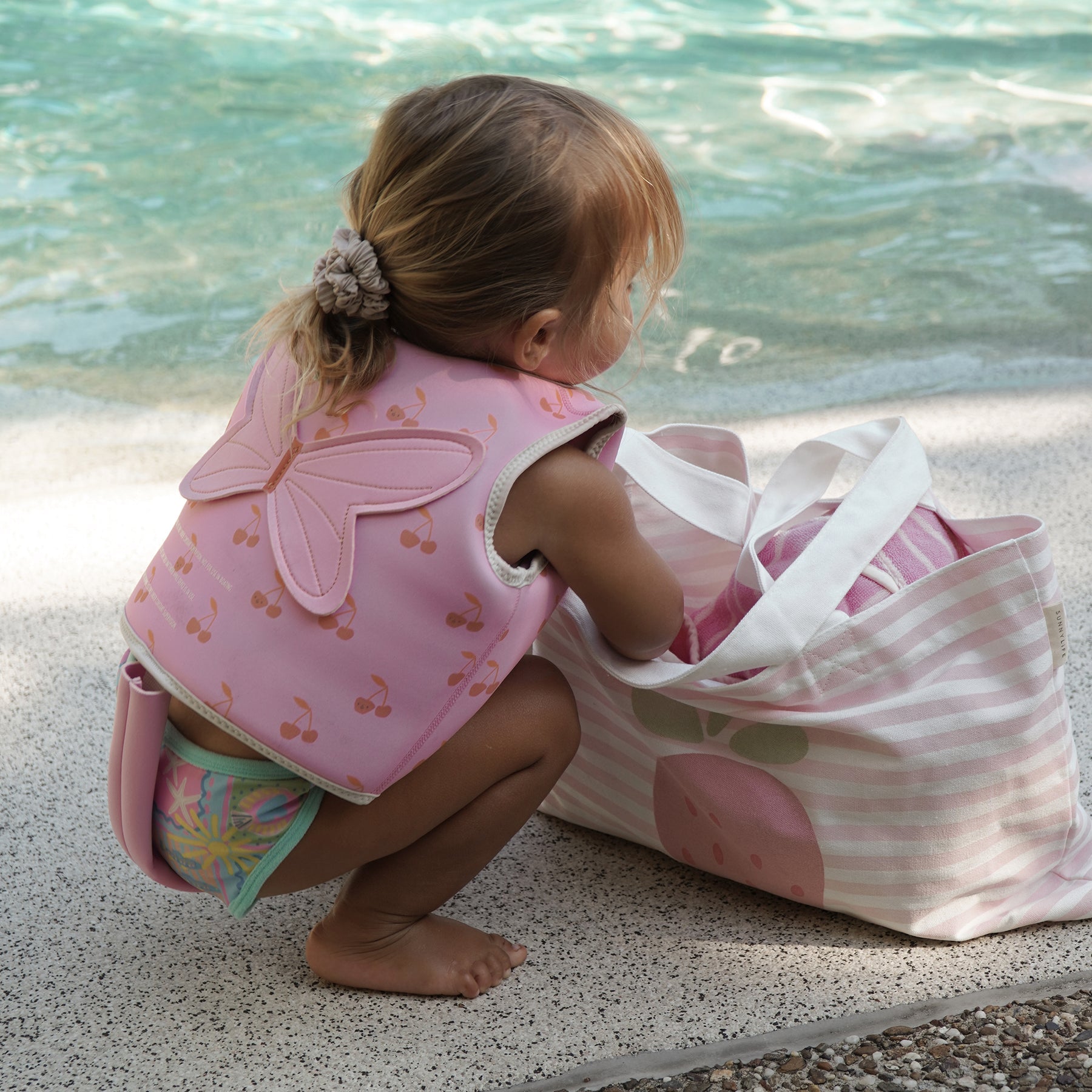 Kids Swim Vest 2-3Y - Ocean Magic Pink