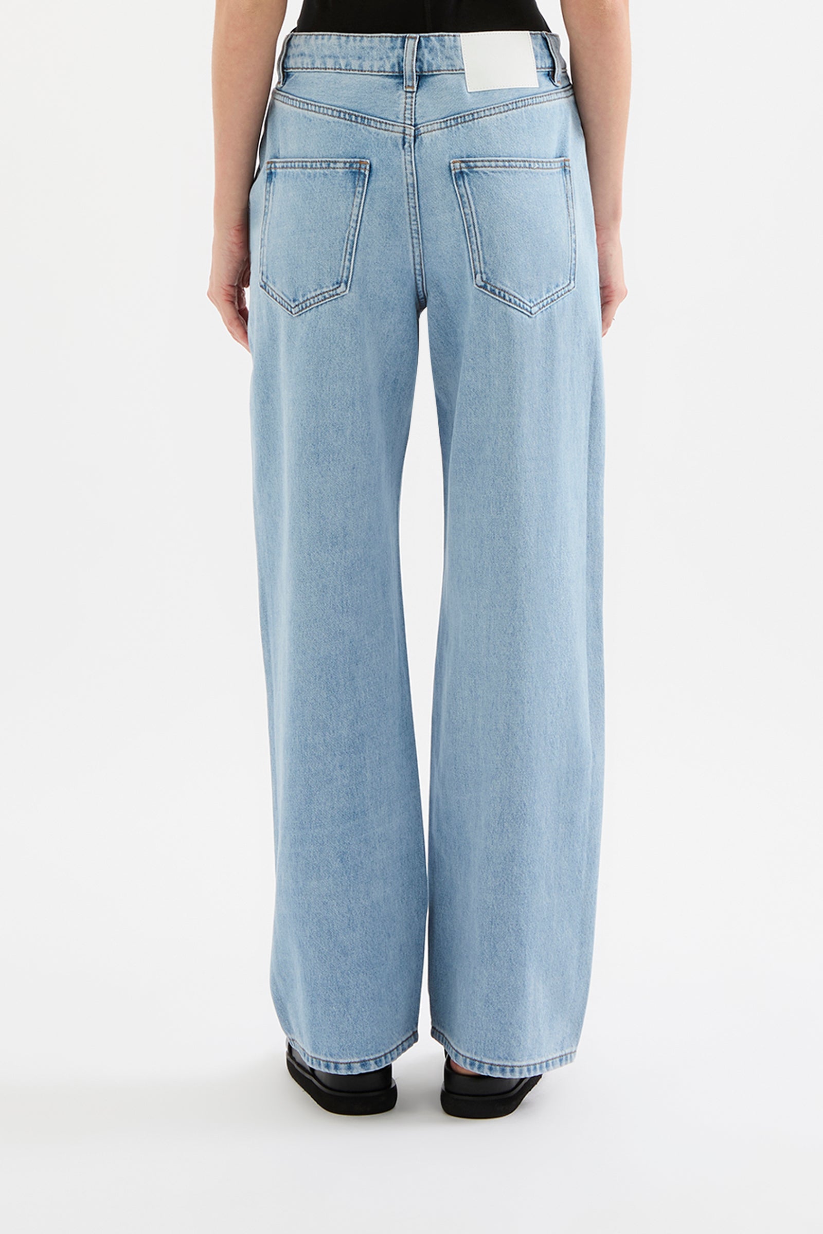 Organic Baggy Jean - Soft Blue