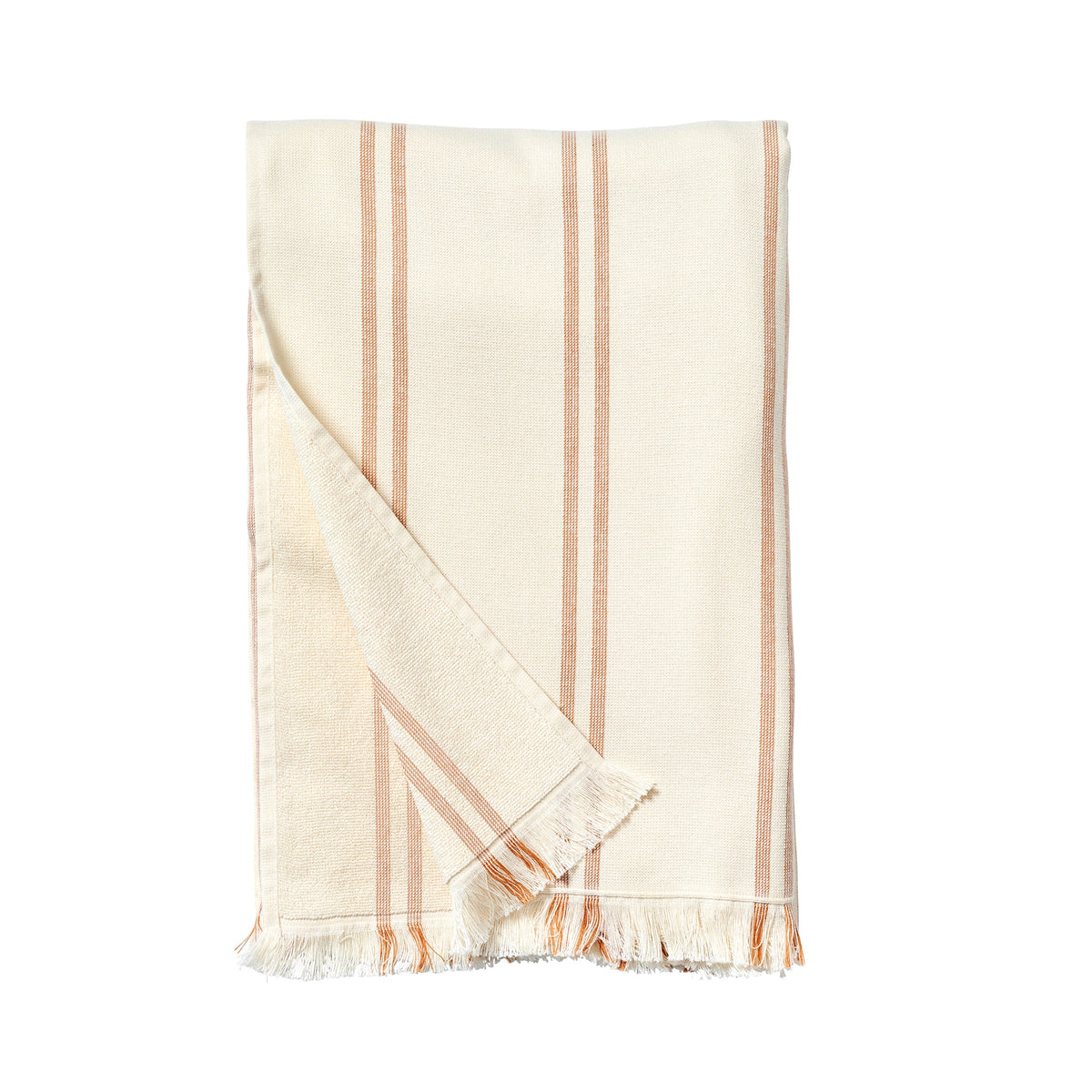 Fouta Beach Towel Tierra Clay Stripe