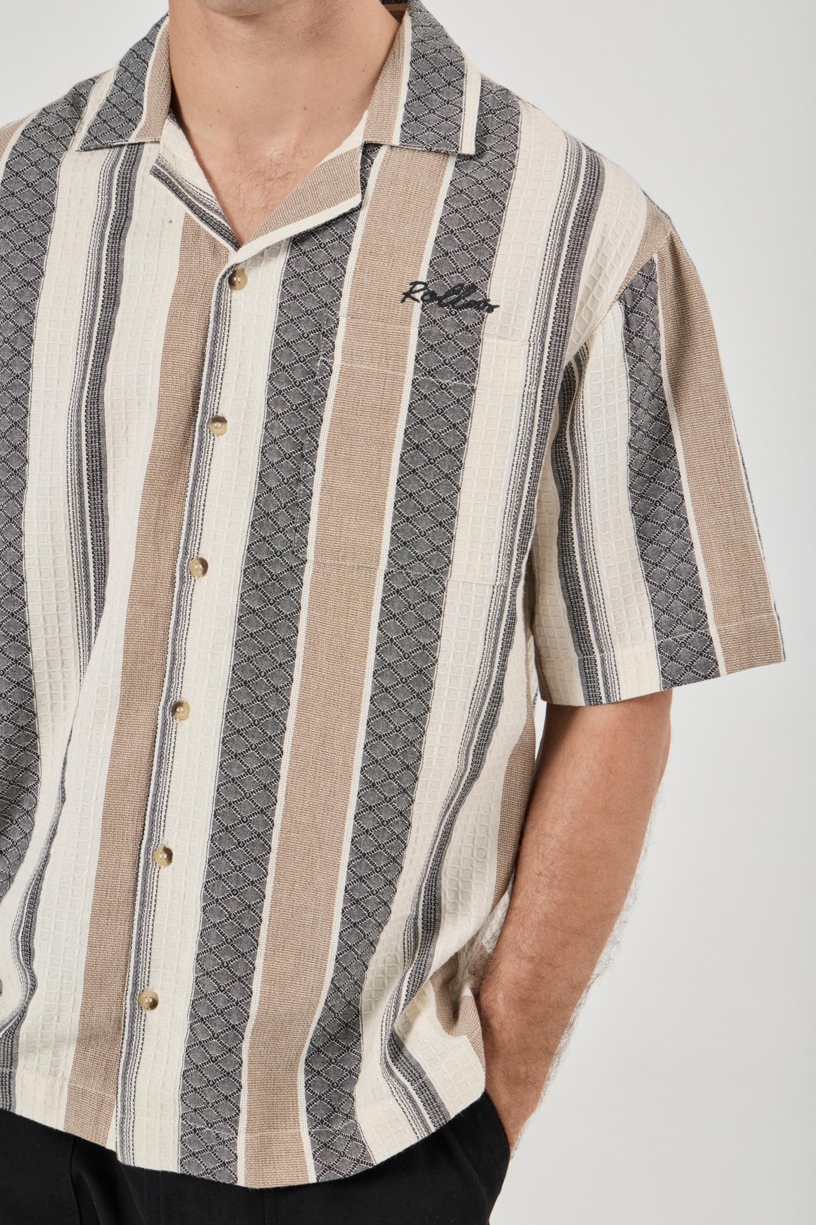 Headway Bowler - Beige Stripe