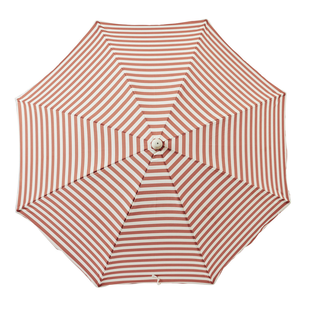 Luxe Beach Umbrella Tierra Clay Stripe