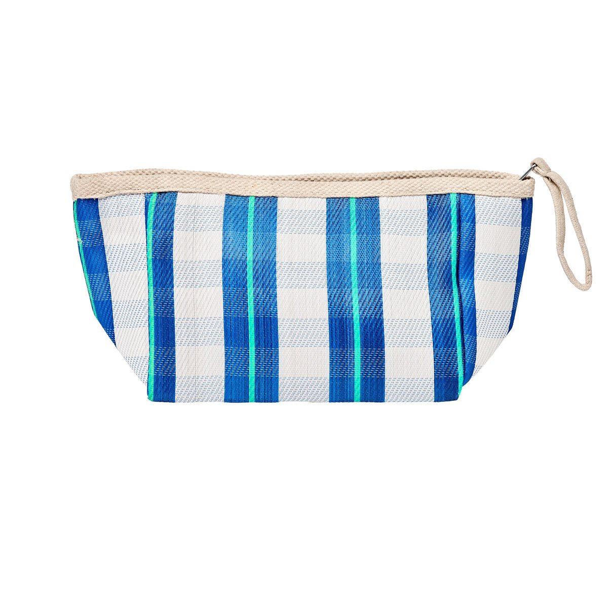 Recycled Beach Pouch - La Mer Blue Neon
