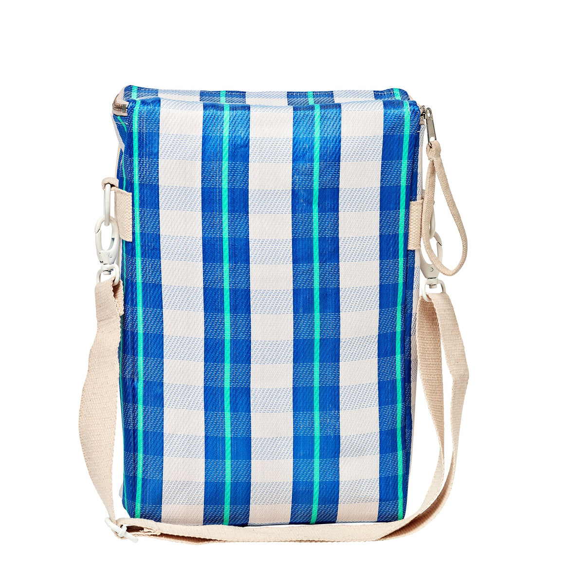 Recycled Nylon Drinks Cooler Bag - La Mer Blue Neon