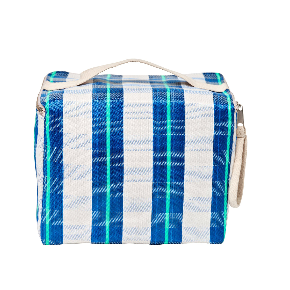 Recycled Nylon Lunch Cooler Bag - La Mer Blue Neon