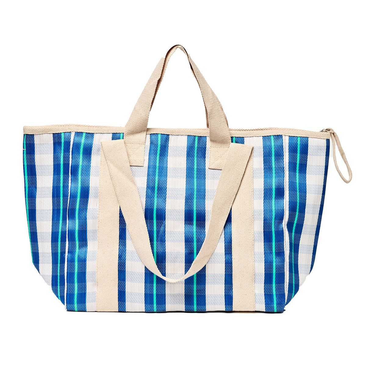 Recycled Nylon Cooler Tote bag - La Mer Blue Neon