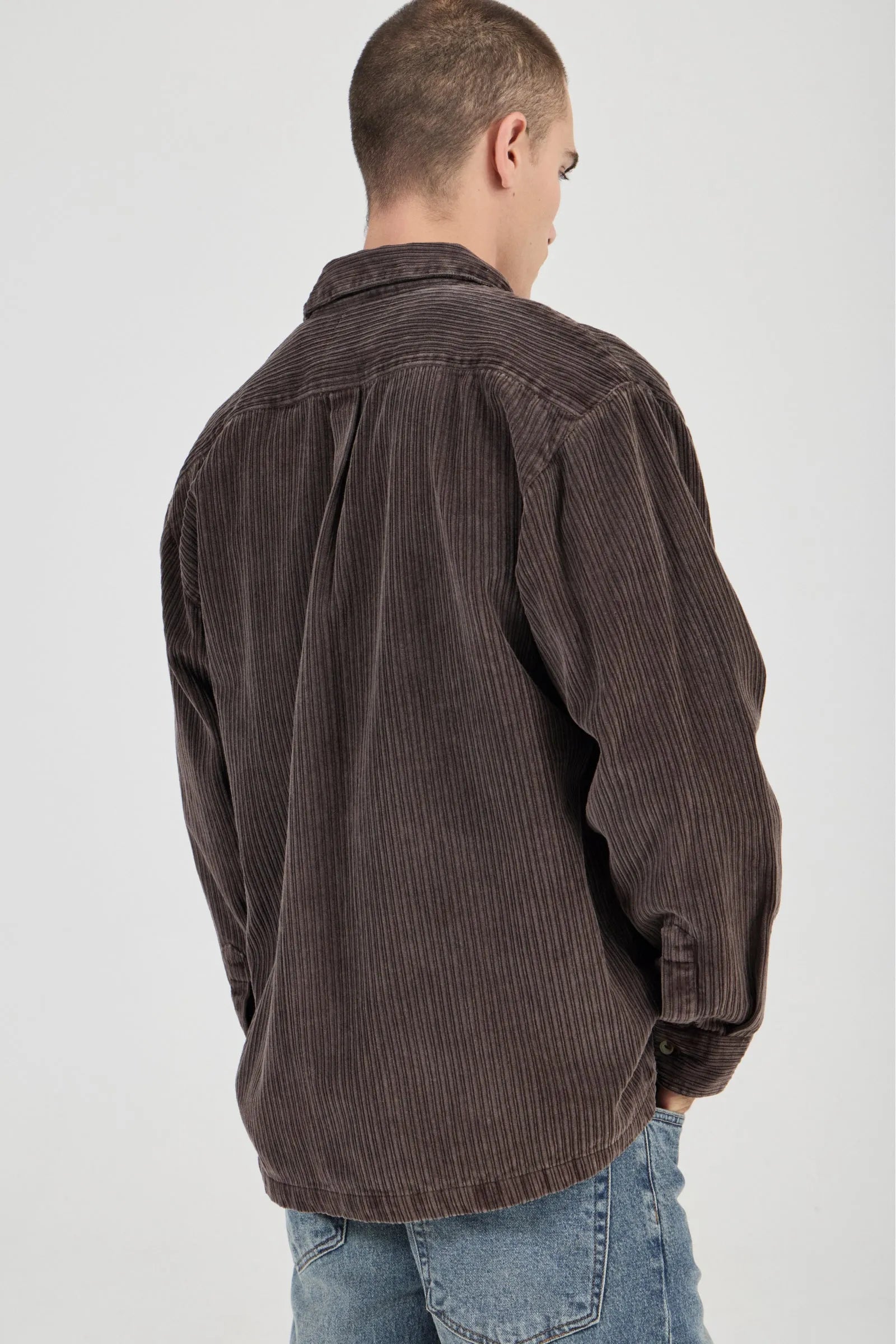 Campus Cord Long Sleeve - Dark Brown