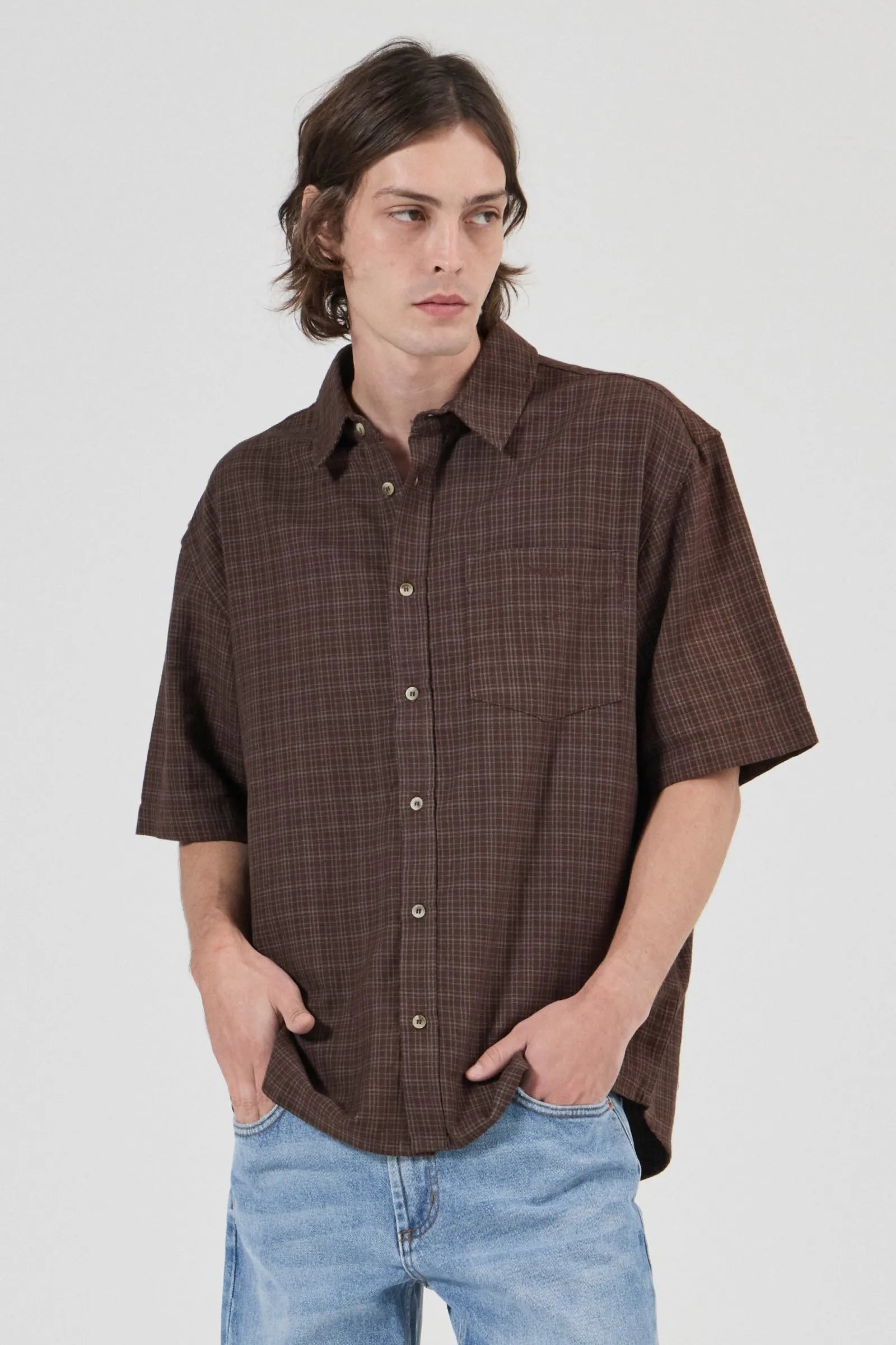 Axle Check Shirt - Brown