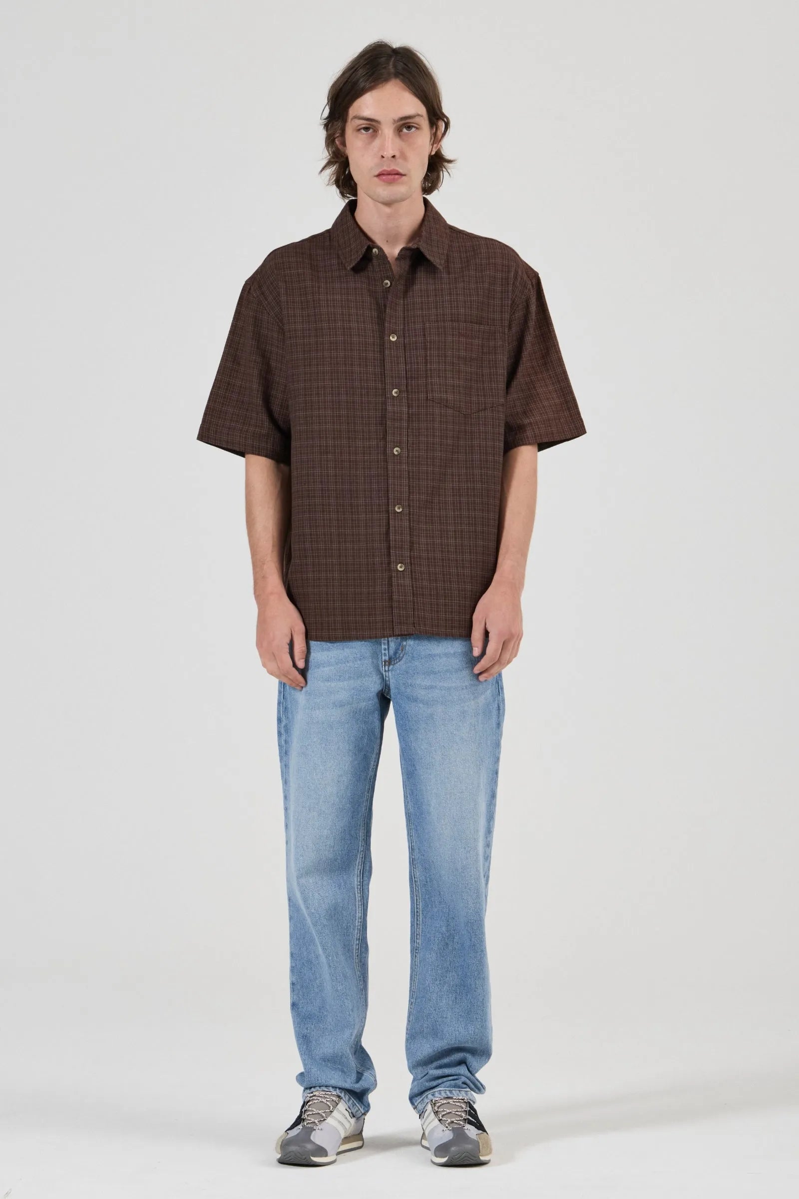 Axle Check Shirt - Brown