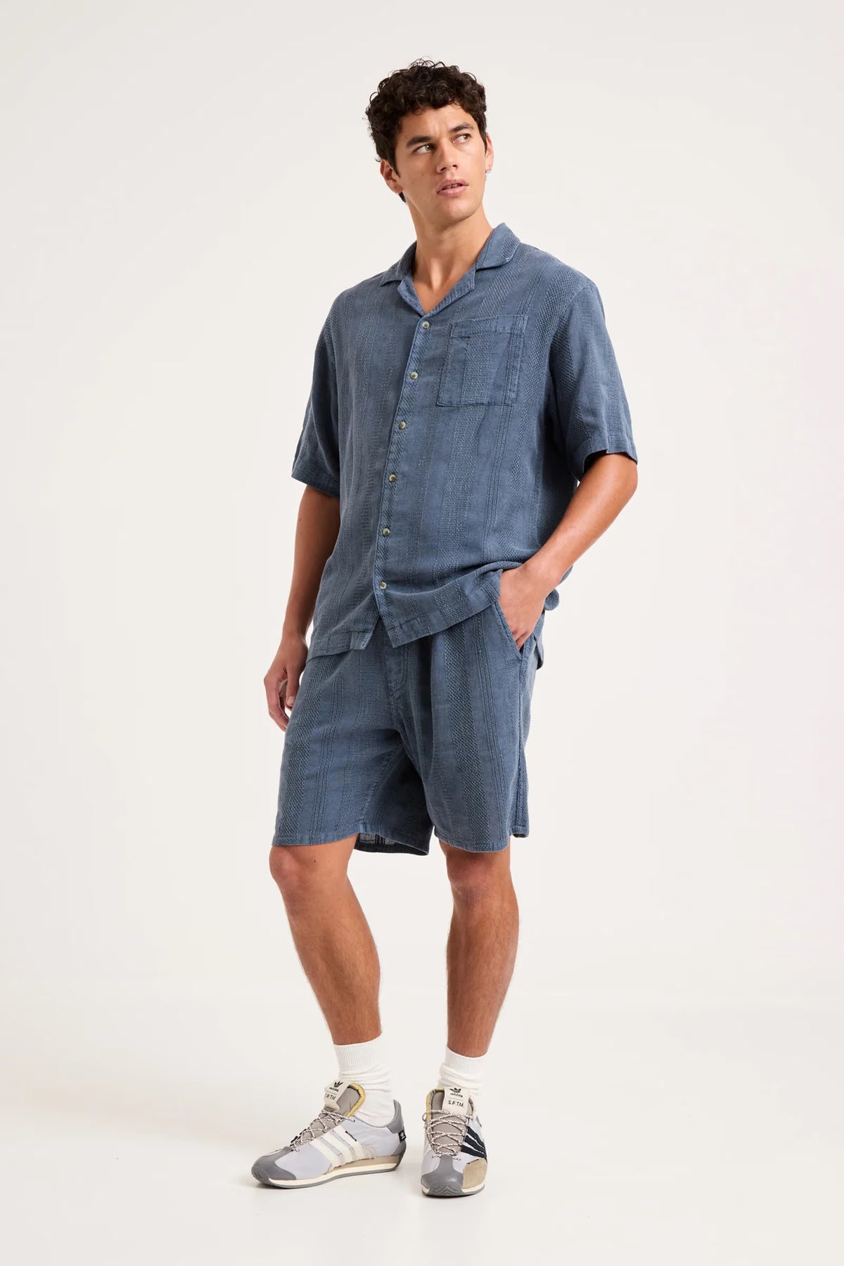 Heavy Weave Walk Short - Faded Navy