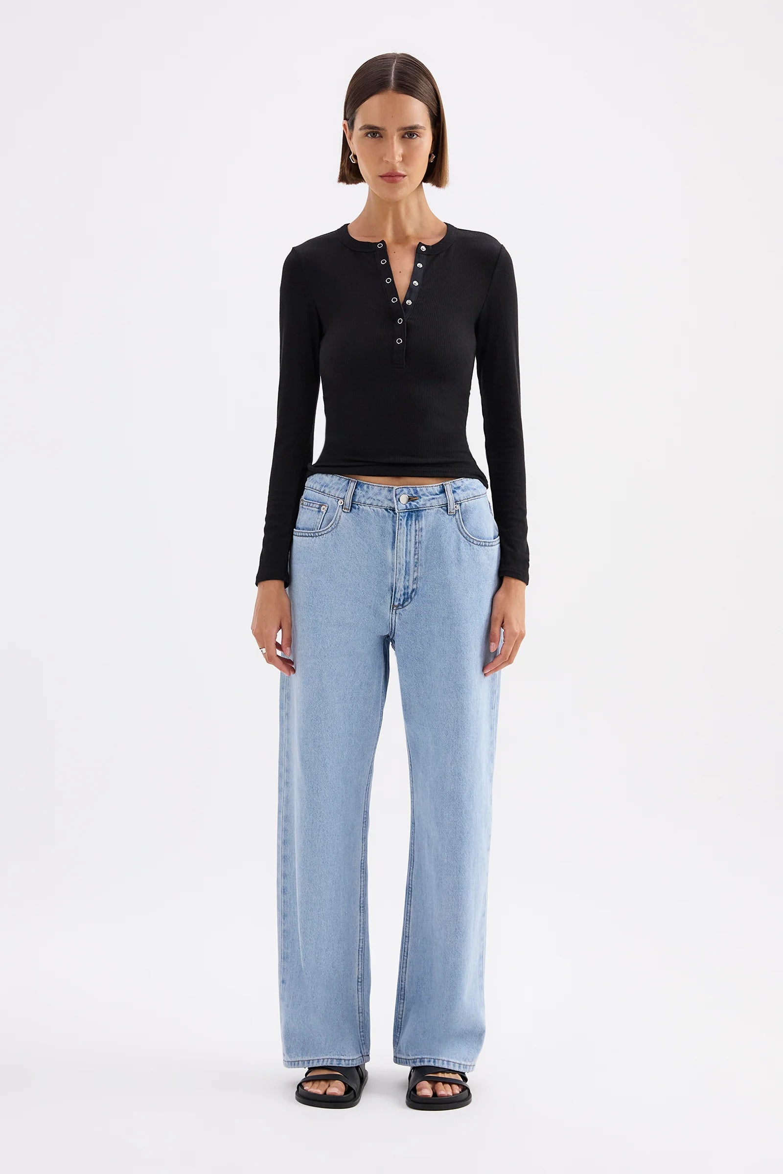 Binx Long Sleeve Top - Black