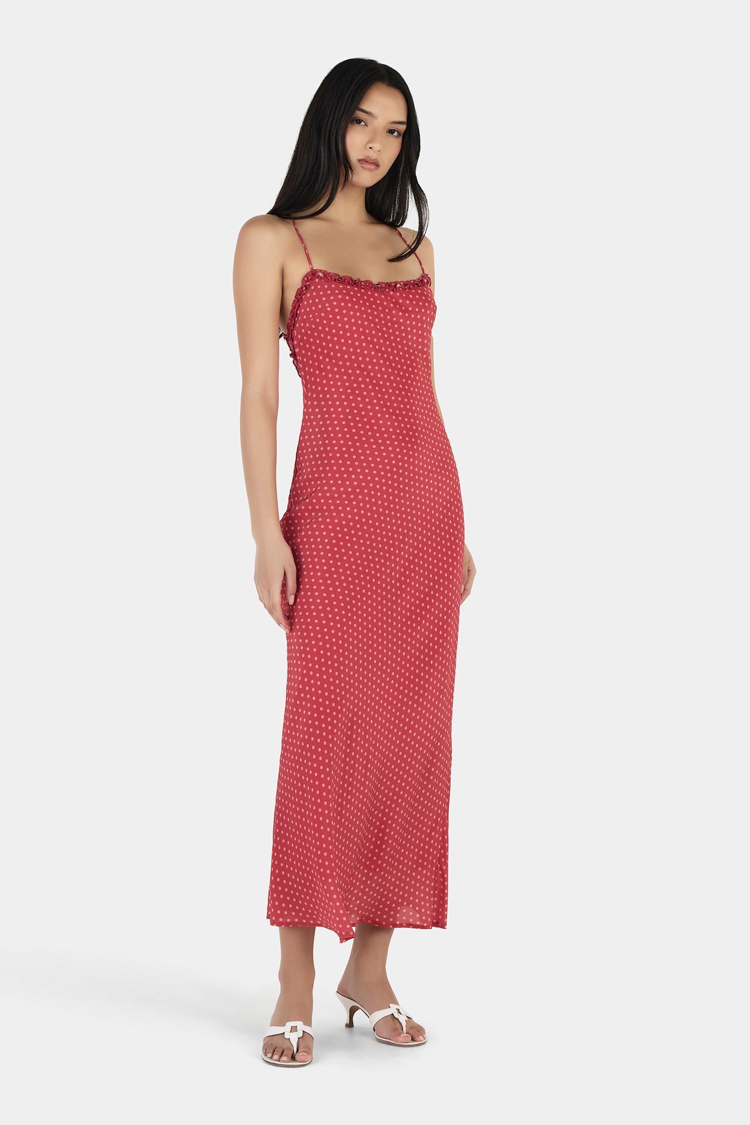 Samantha Midi Dress - Polka