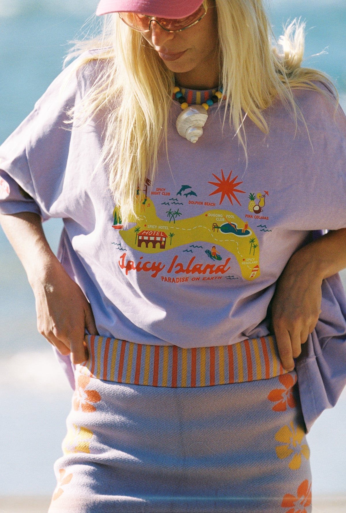 Spicy Island Tee - Purple