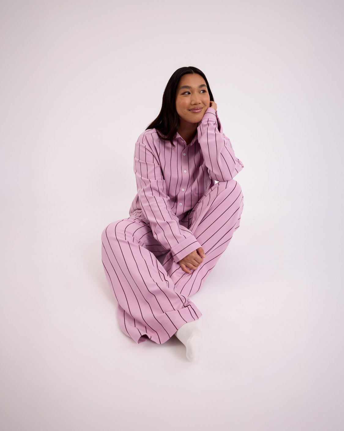 Long Sleeve Sleep Shirt - Aster