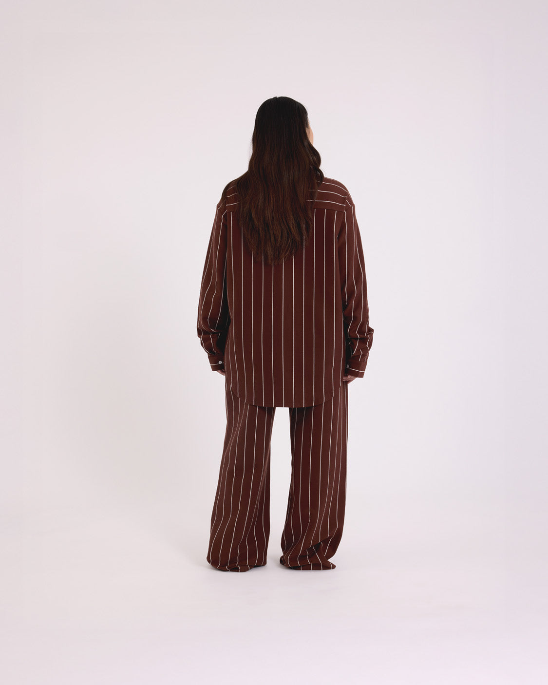 Long Sleeve Sleep Shirt - Mahogany
