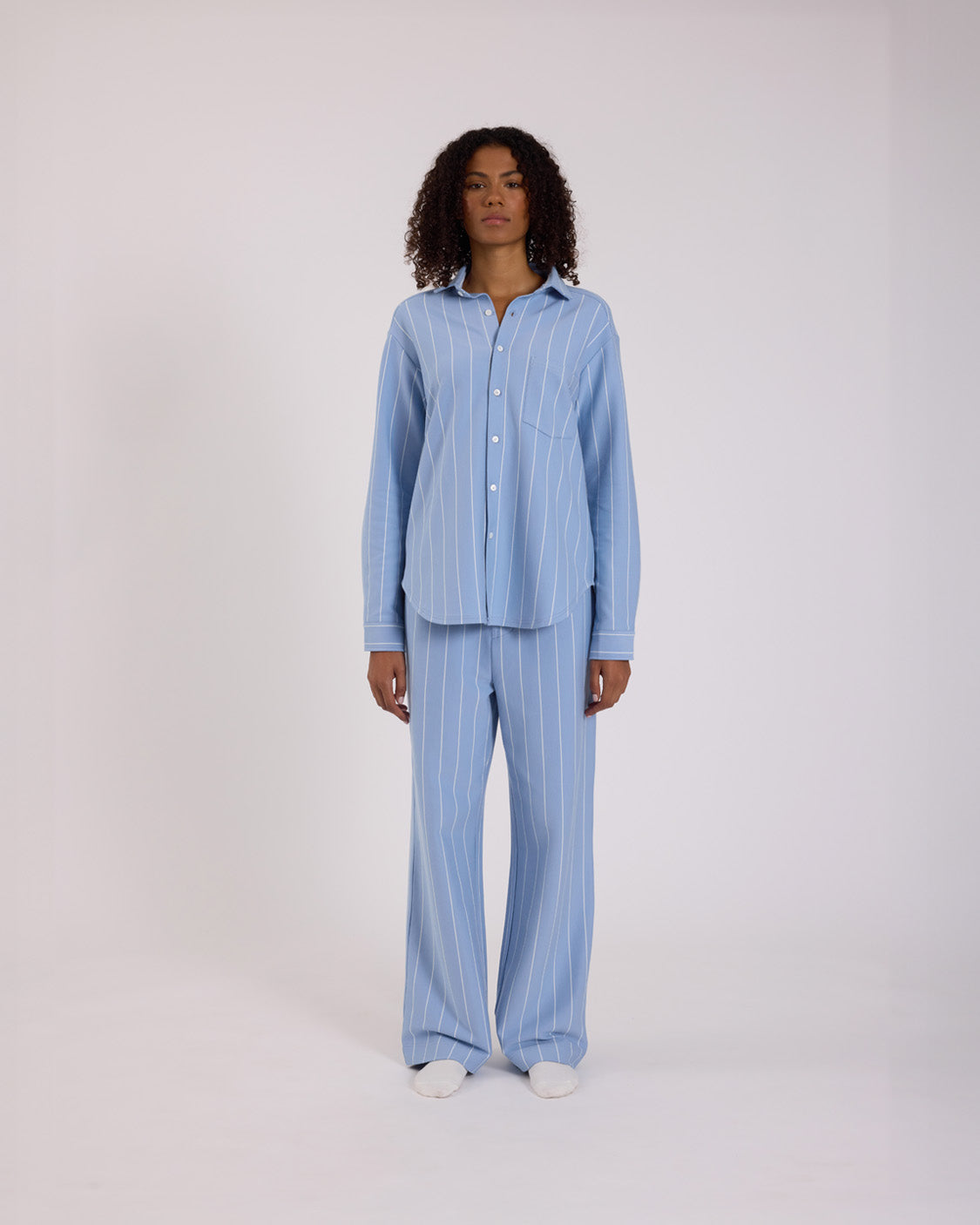 Long Sleeve Sleep Shirt - Capri