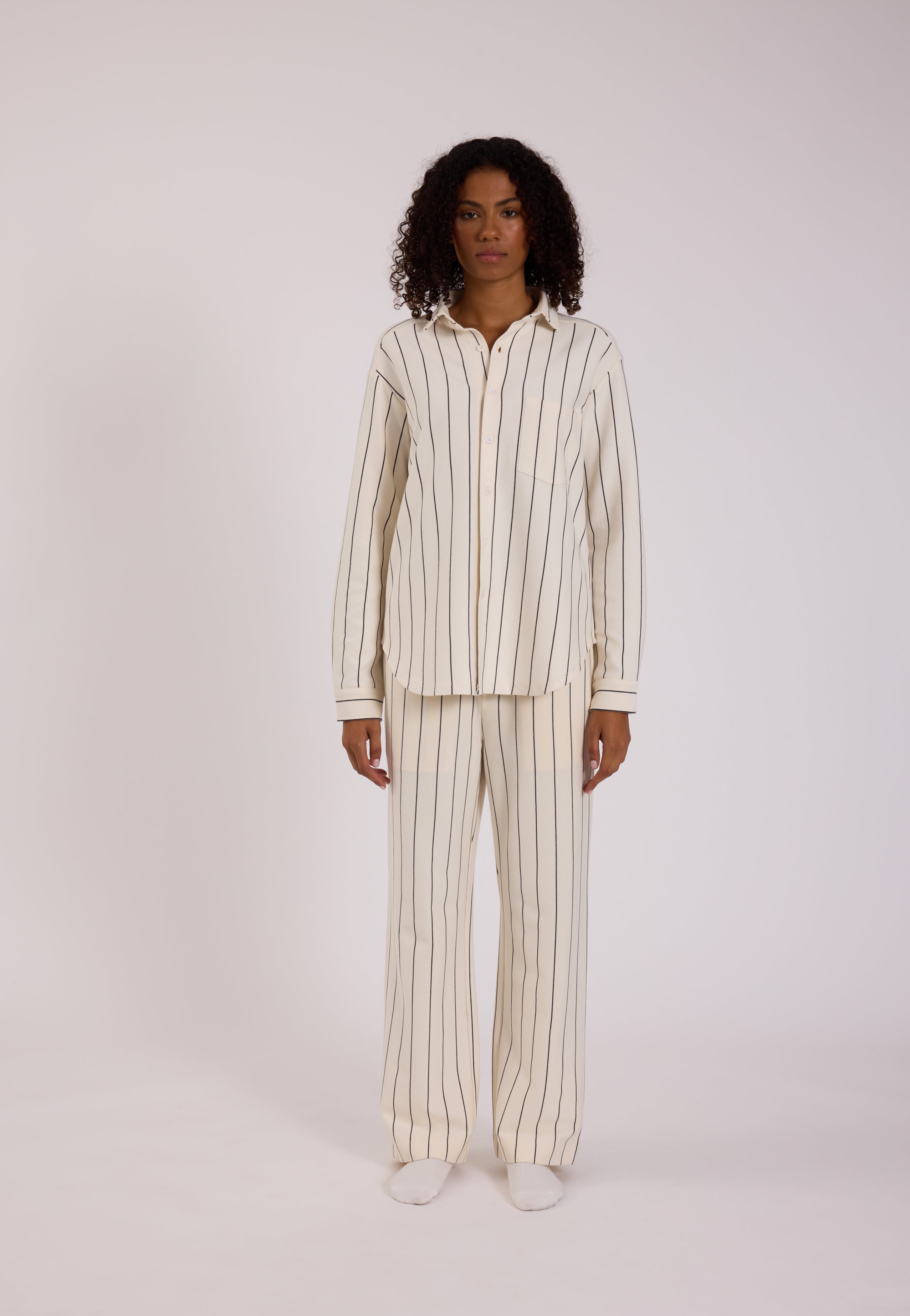 Long Sleeve Sleep Shirt - Snow